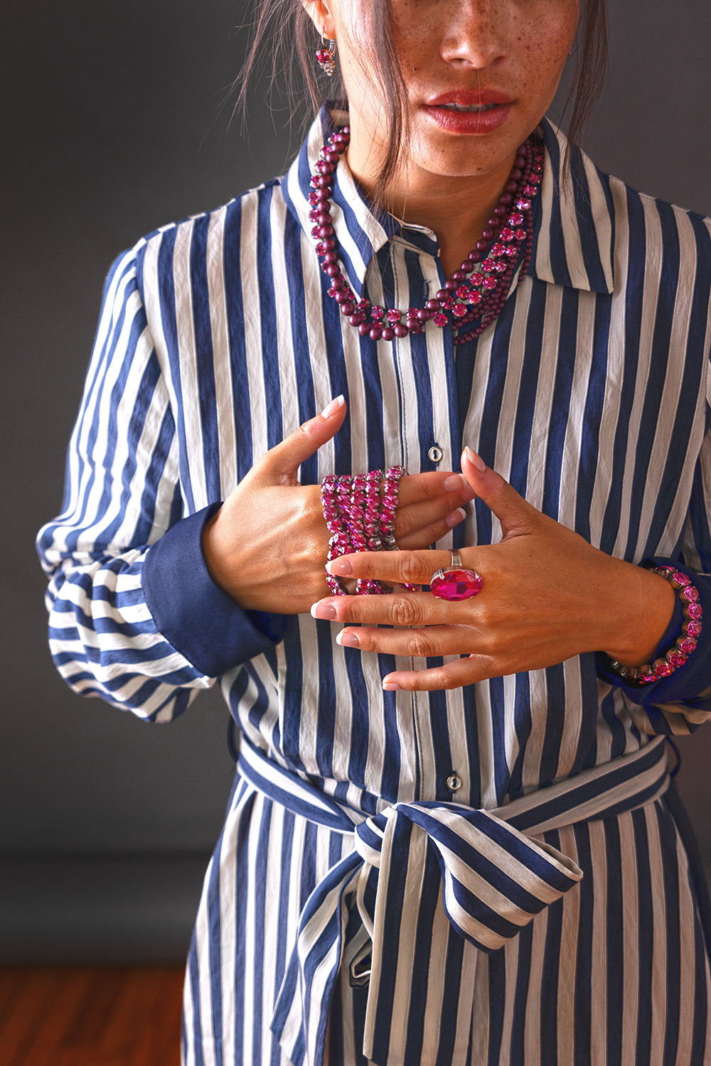 Bracelet Ă©lastique Dark roseđ