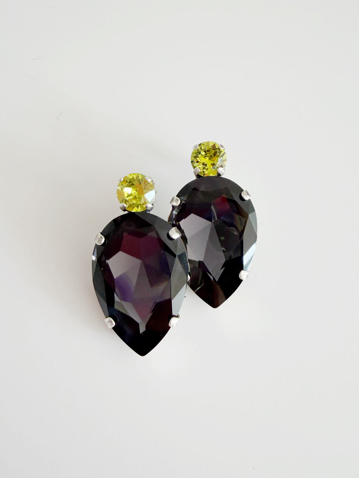 Boucles d'oreilles Bowie \ graphite
