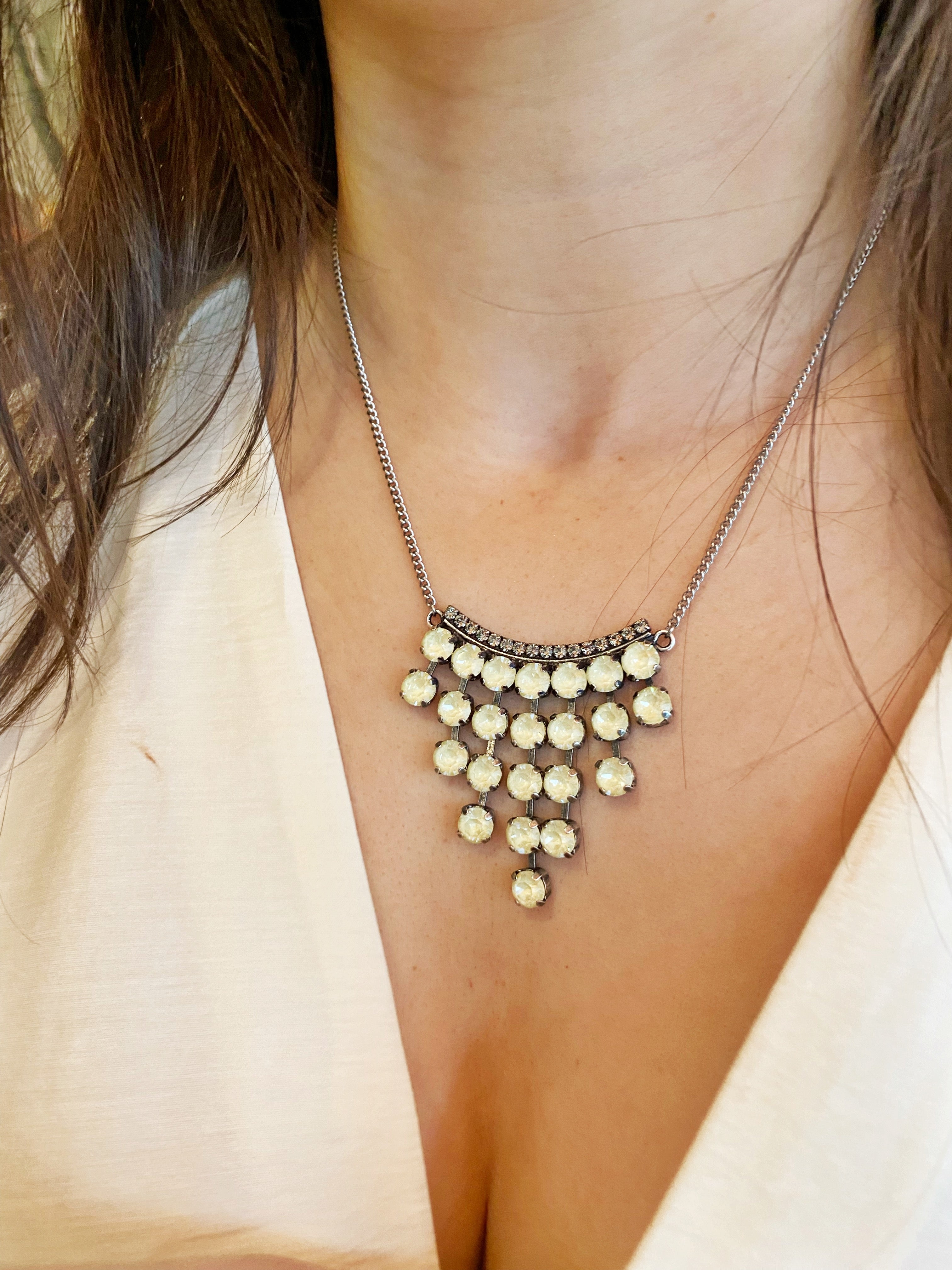 Collier Yara \ mimosa crème