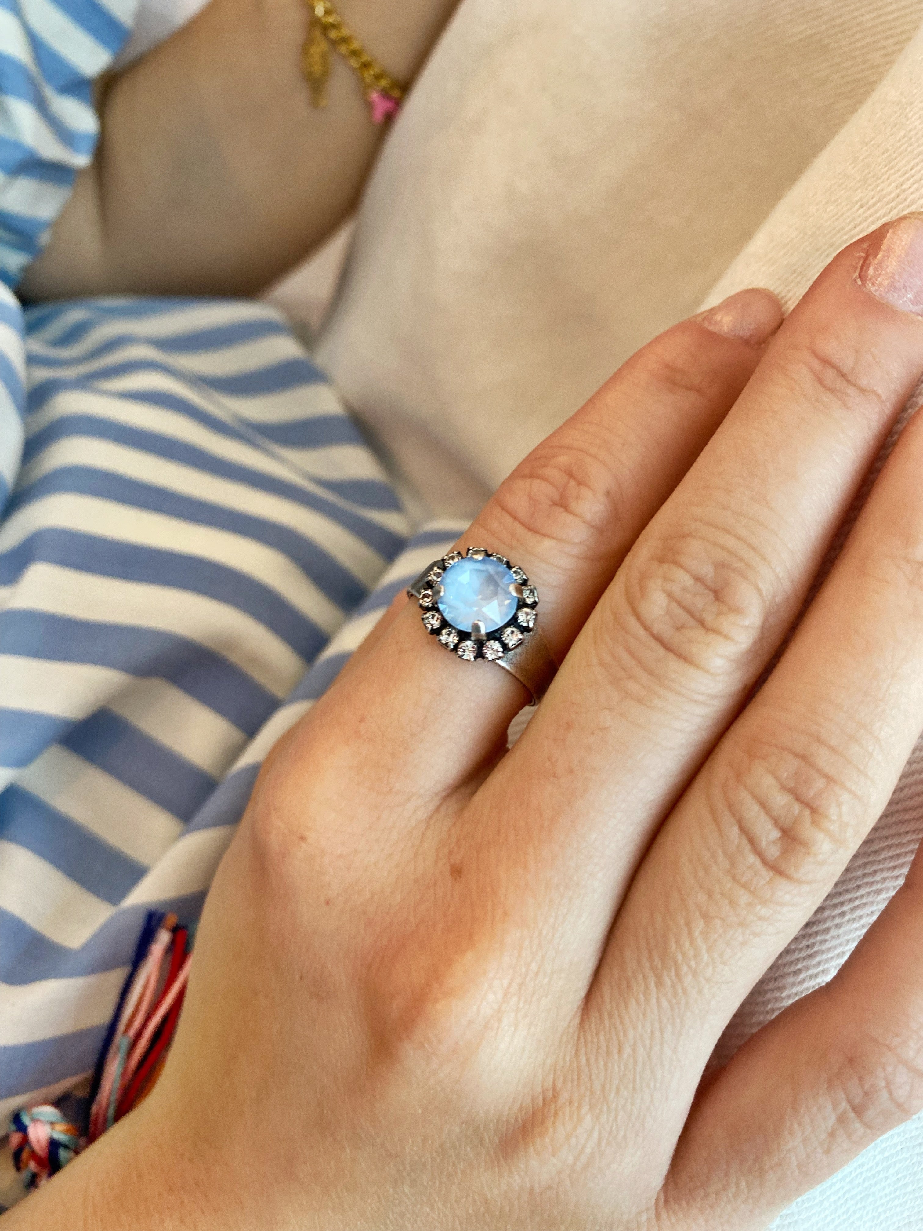 Bague Coralie \ blue sky
