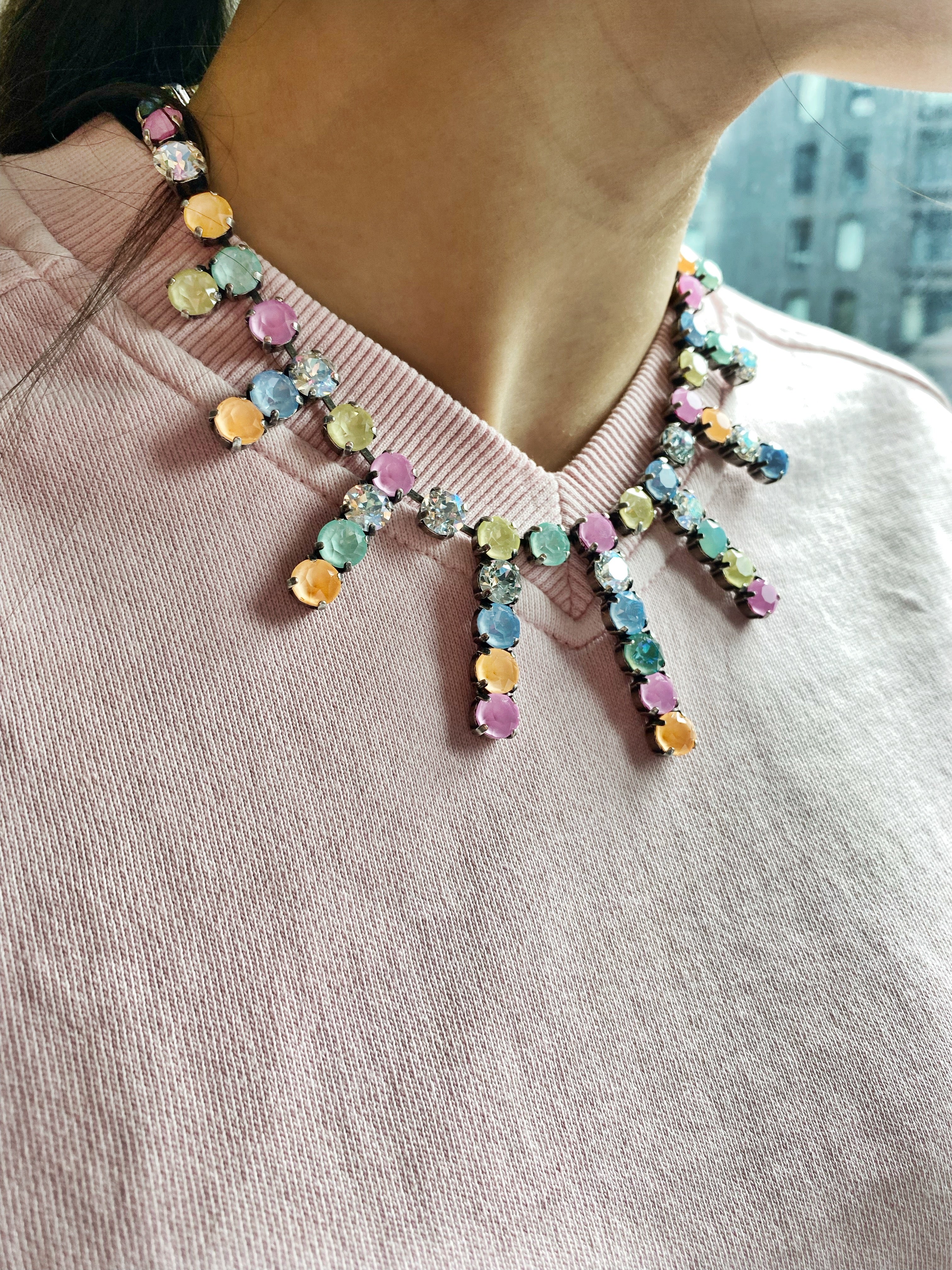 Collier Marie Antoinette Sorbet et coquillages đ