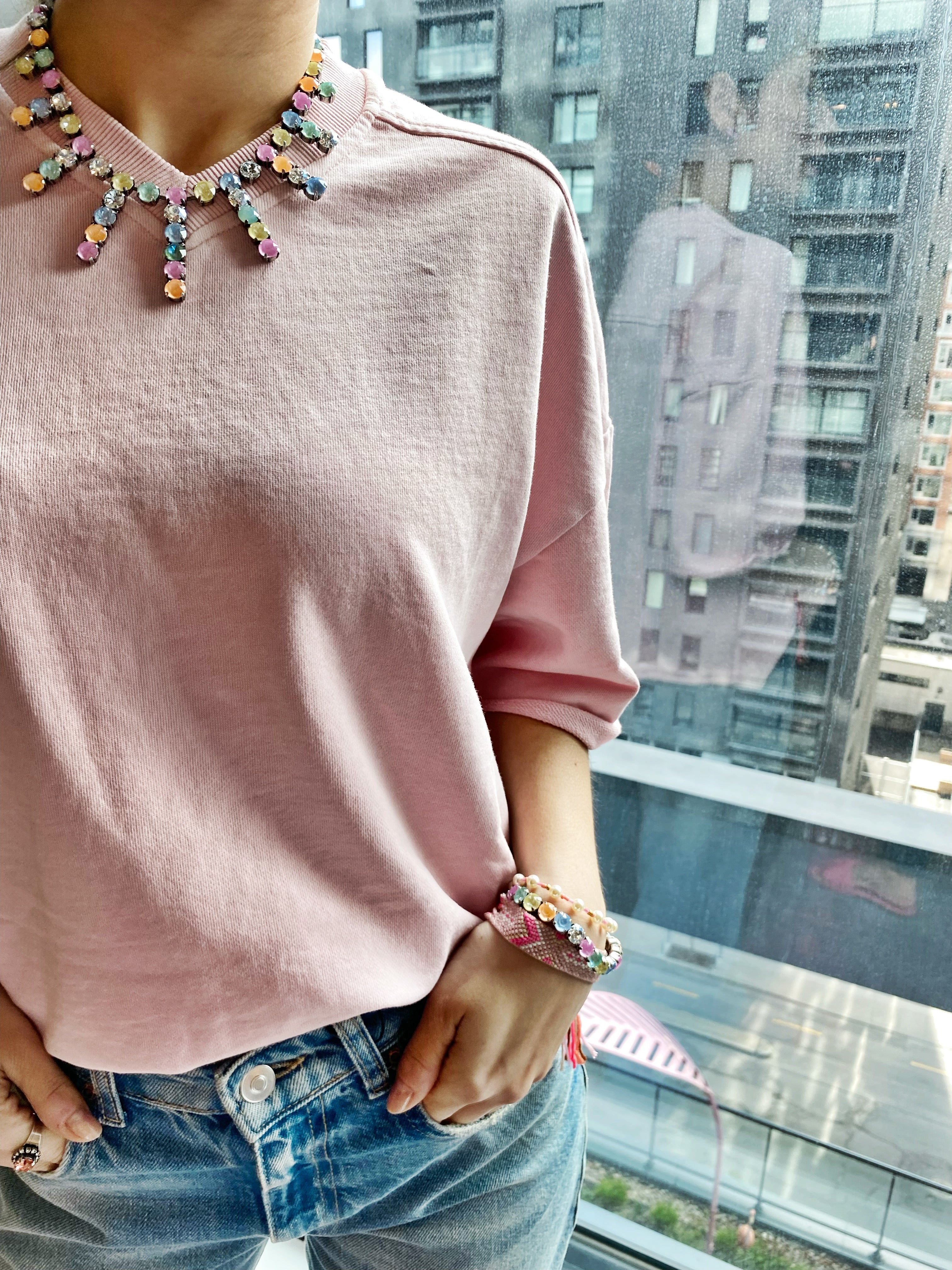 Collier Marie Antoinette Sorbet et coquillages đ