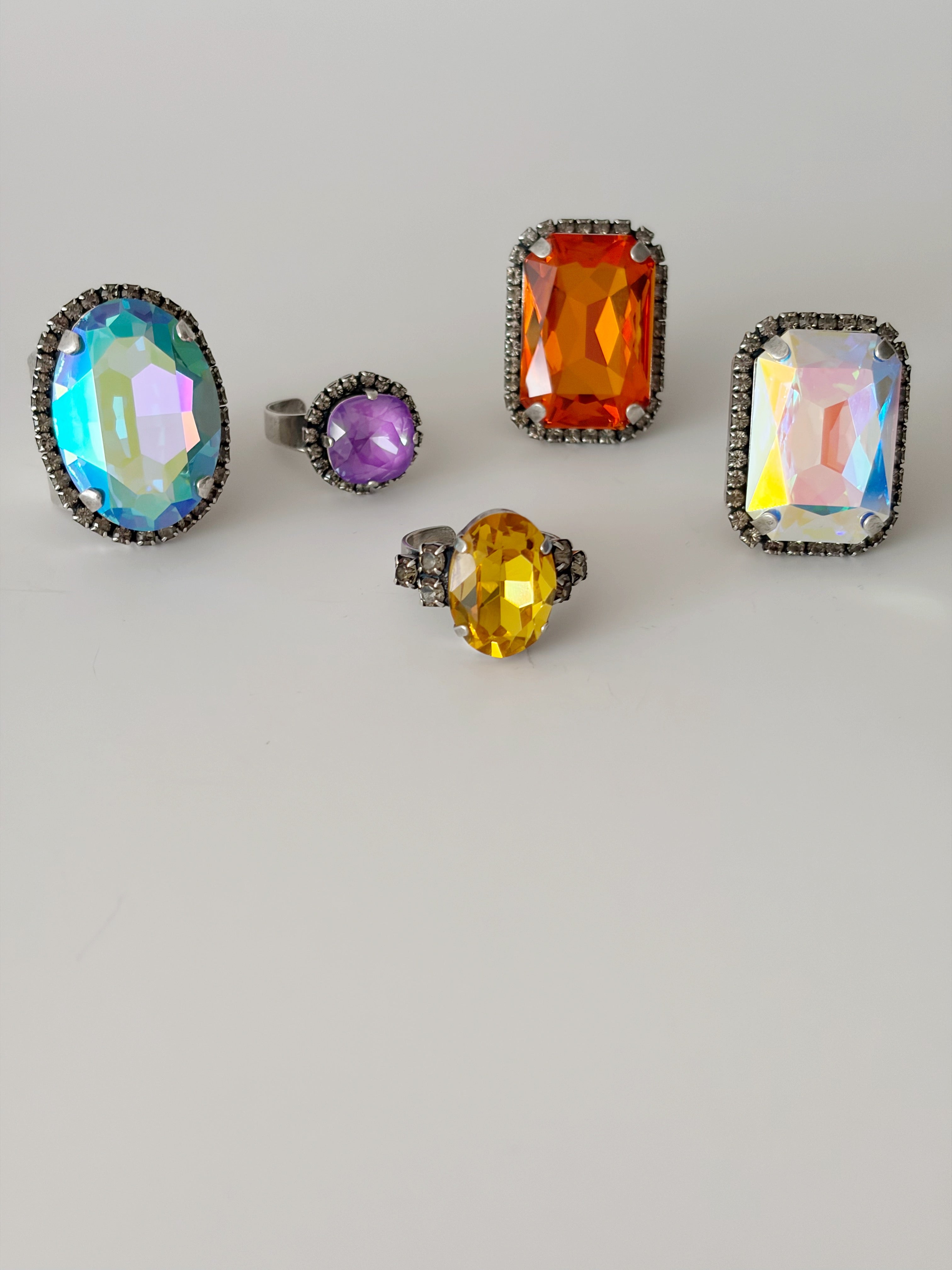 Bague cocktail Stella / Dark Orange