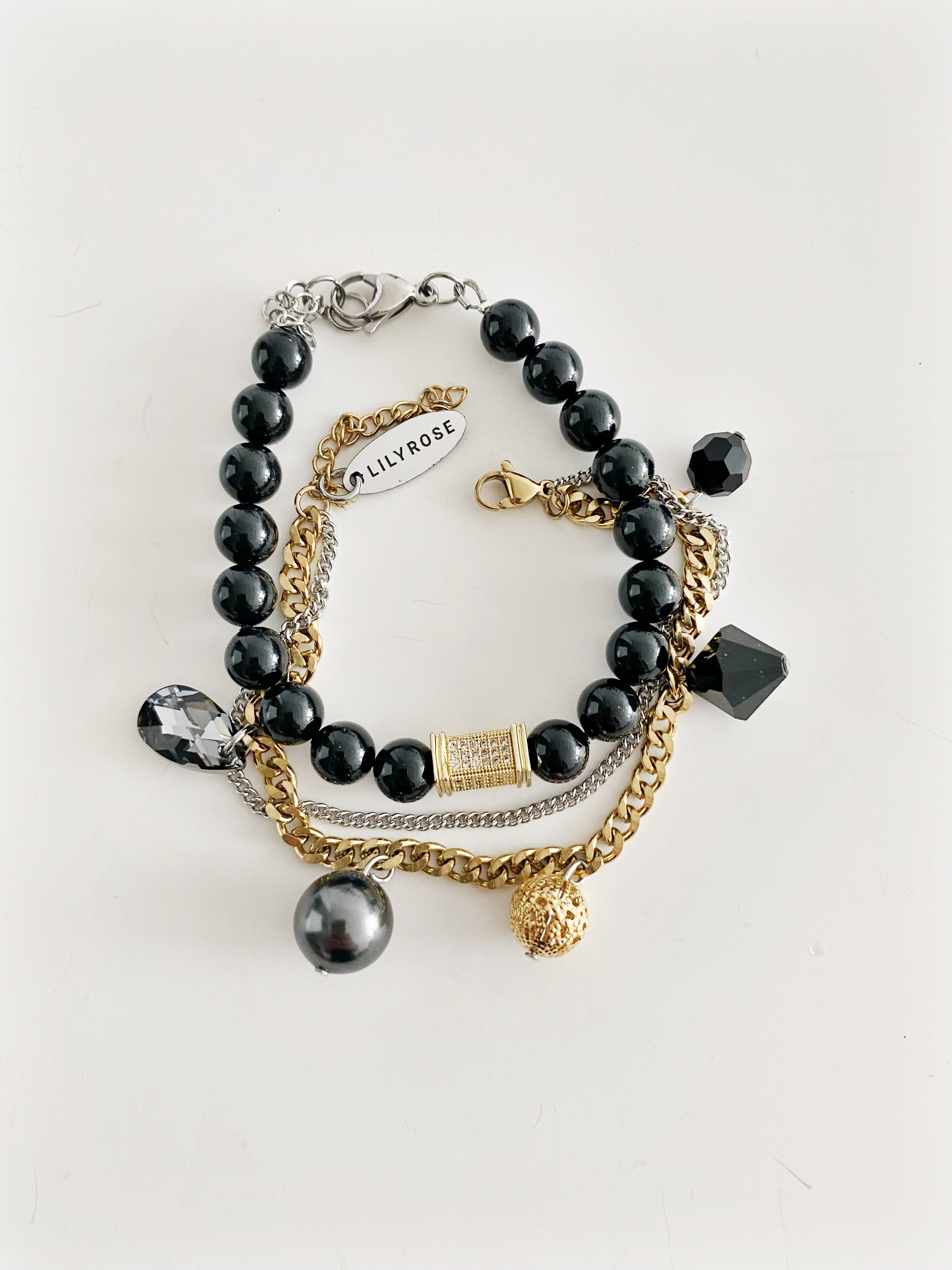 Ensemble de bracelets Amour noir