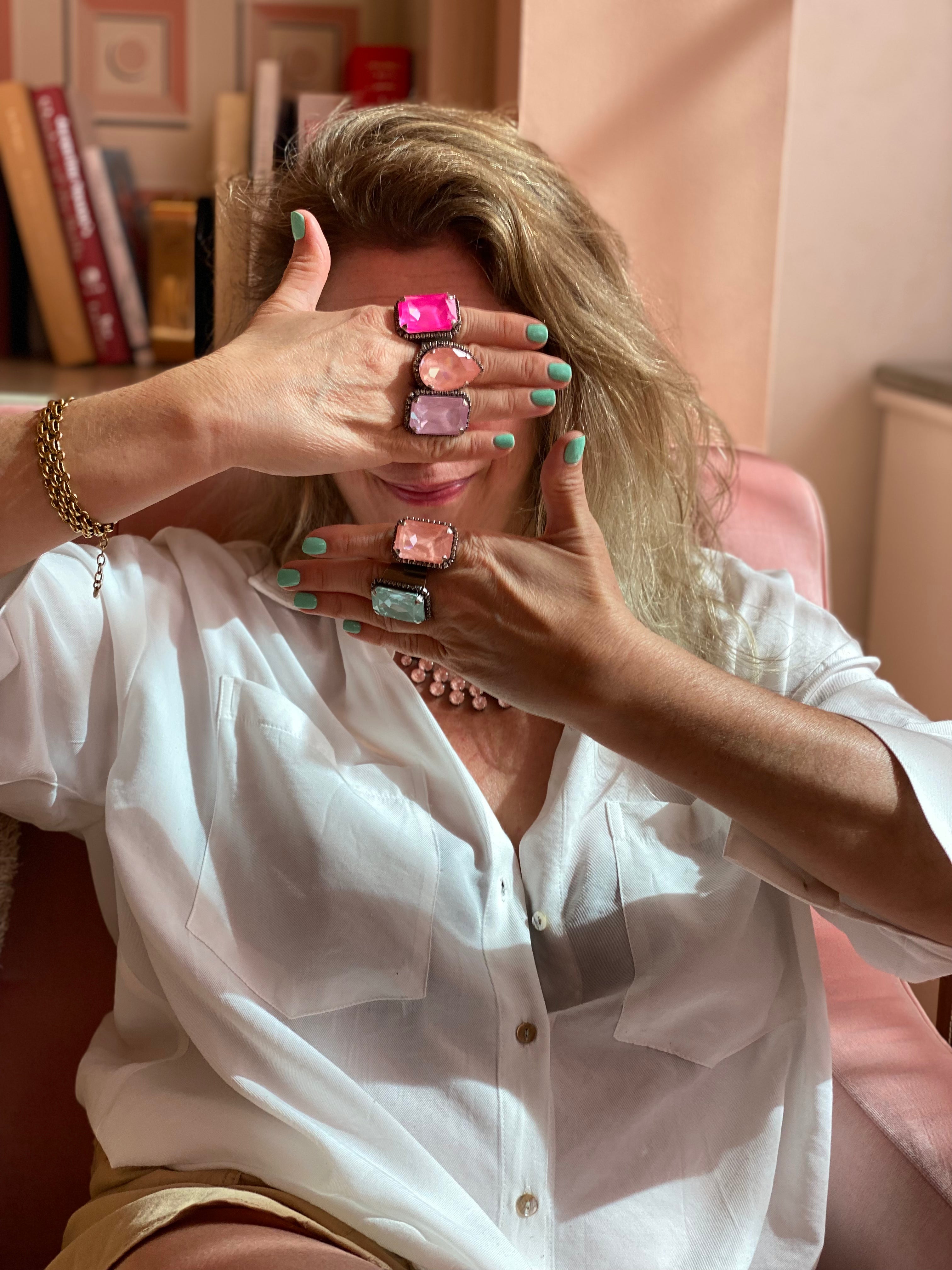 Bague cocktail Morgan flamingo