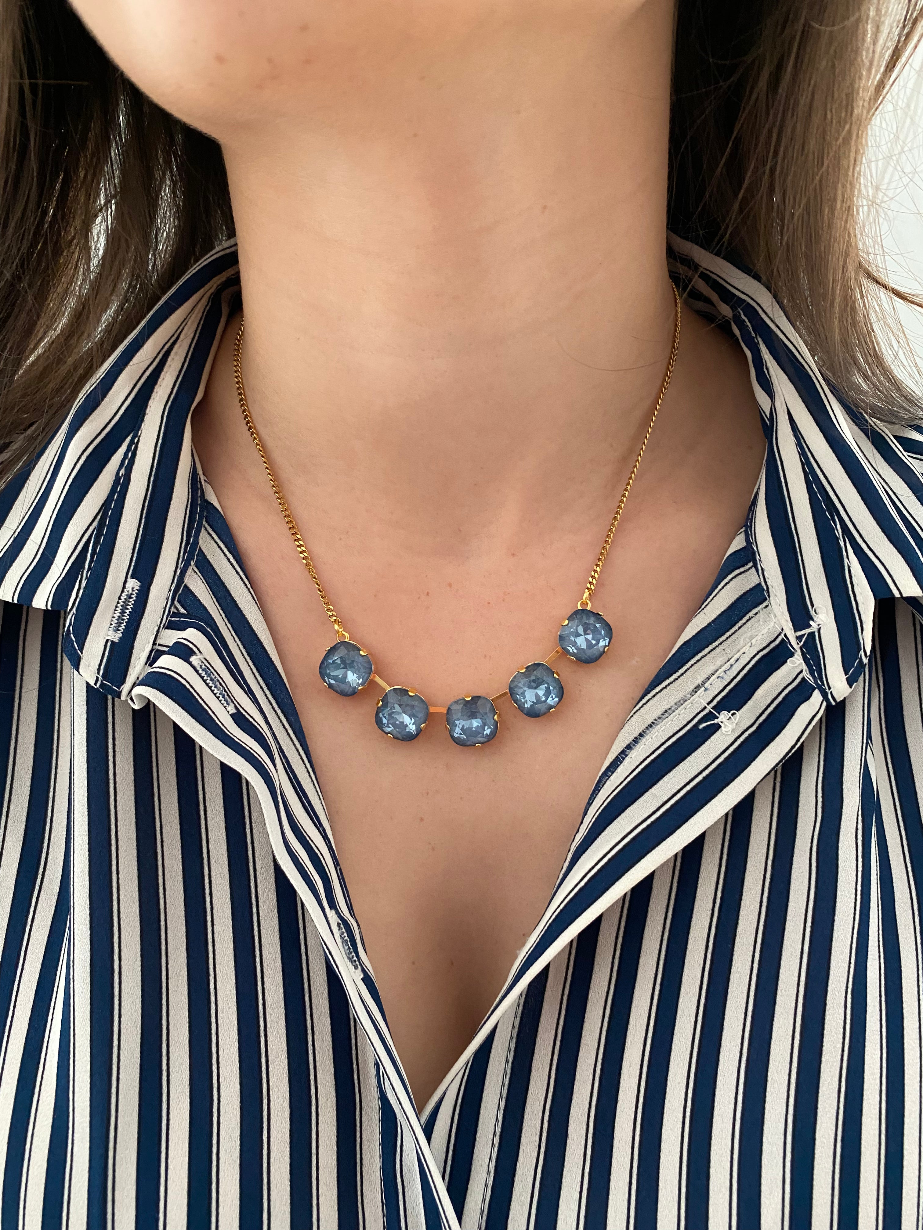 Collier Saylou \denim blue