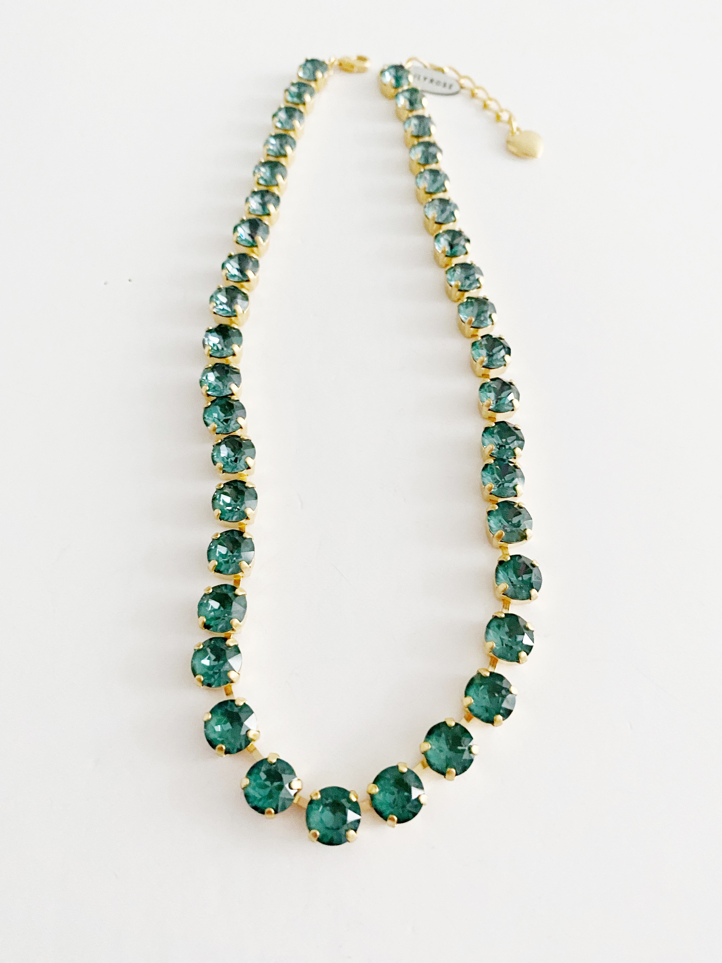 Collier Safira green pine