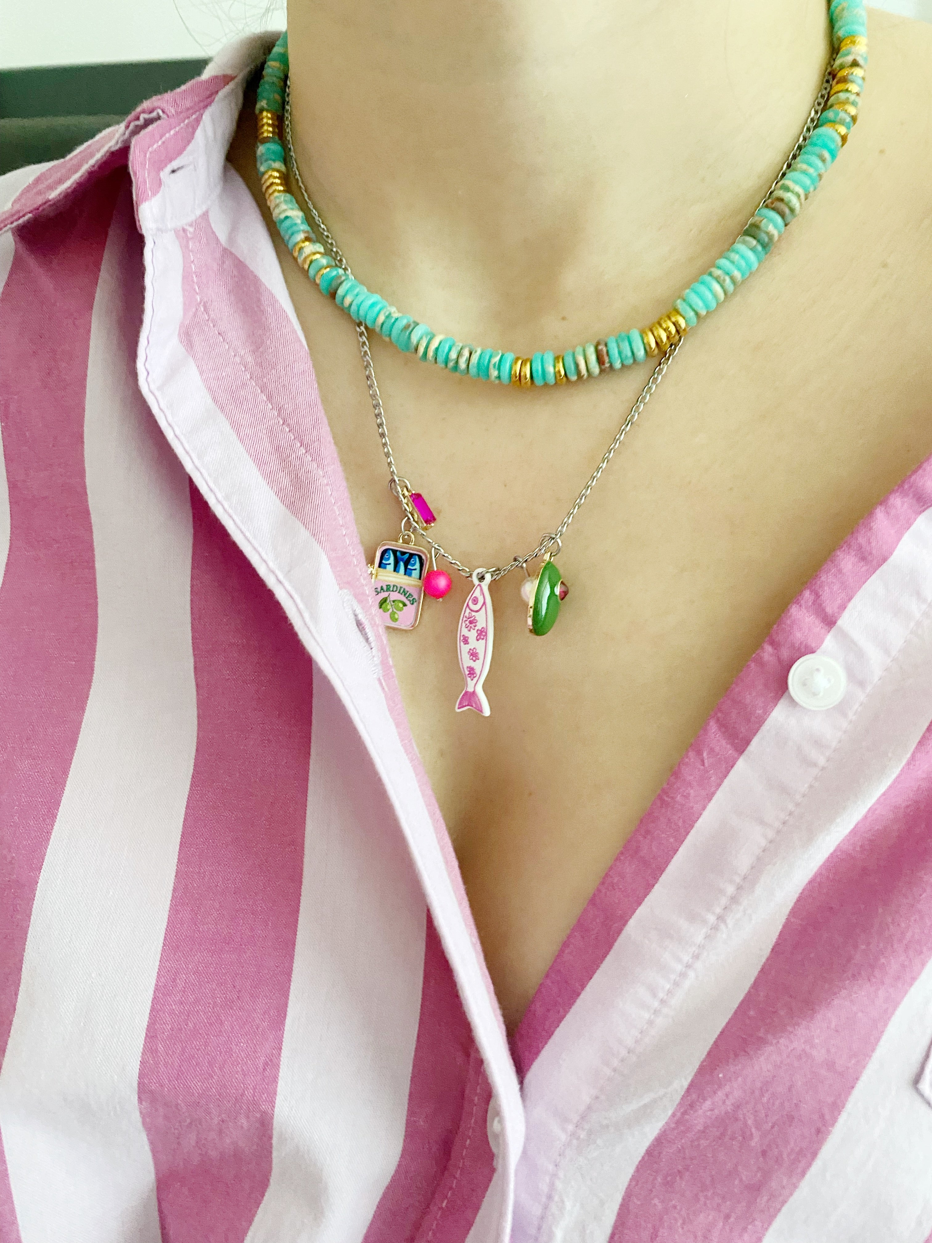 Ensemble deux colliers Donna