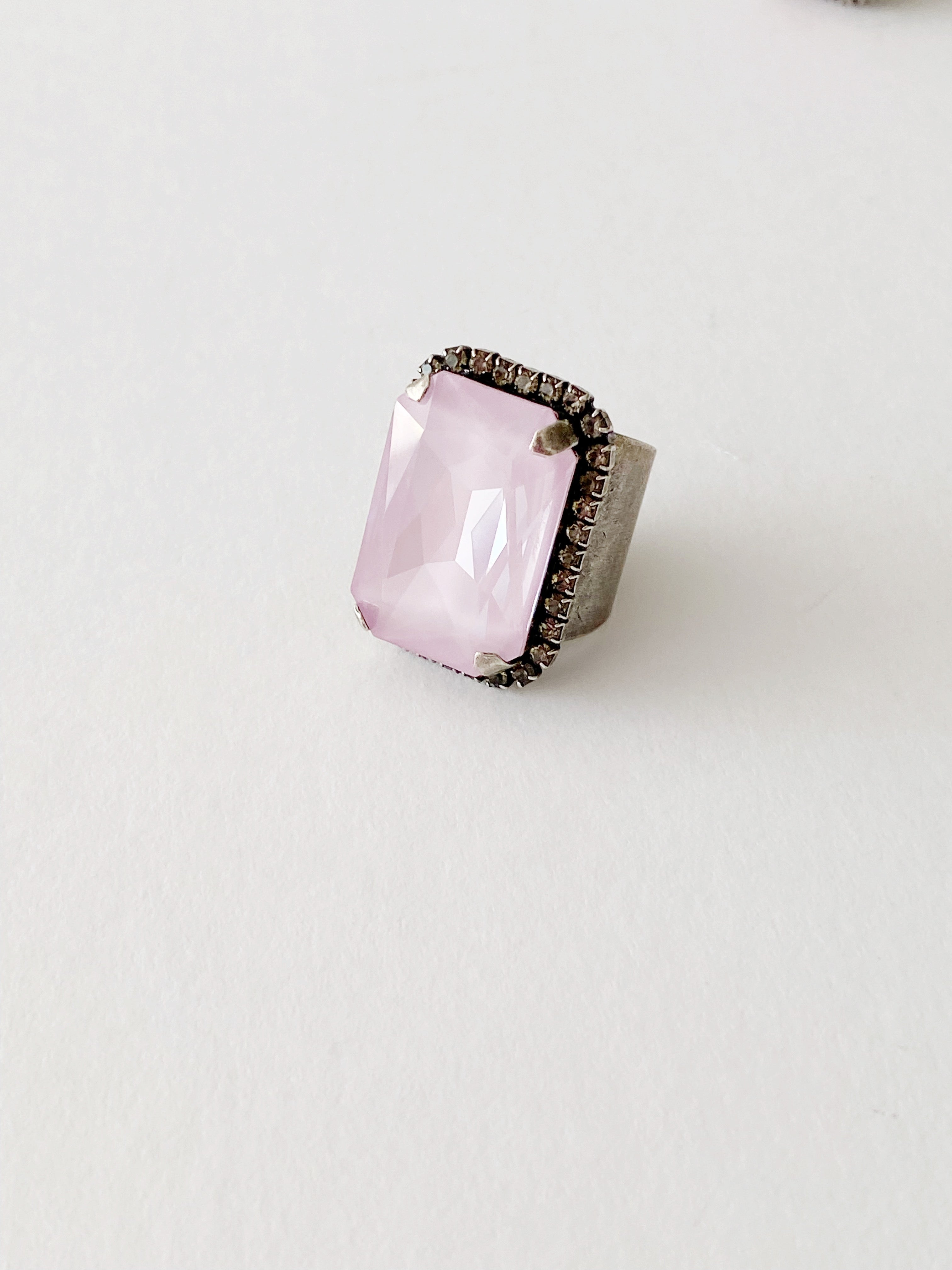 Bague cocktail Stella soft pink