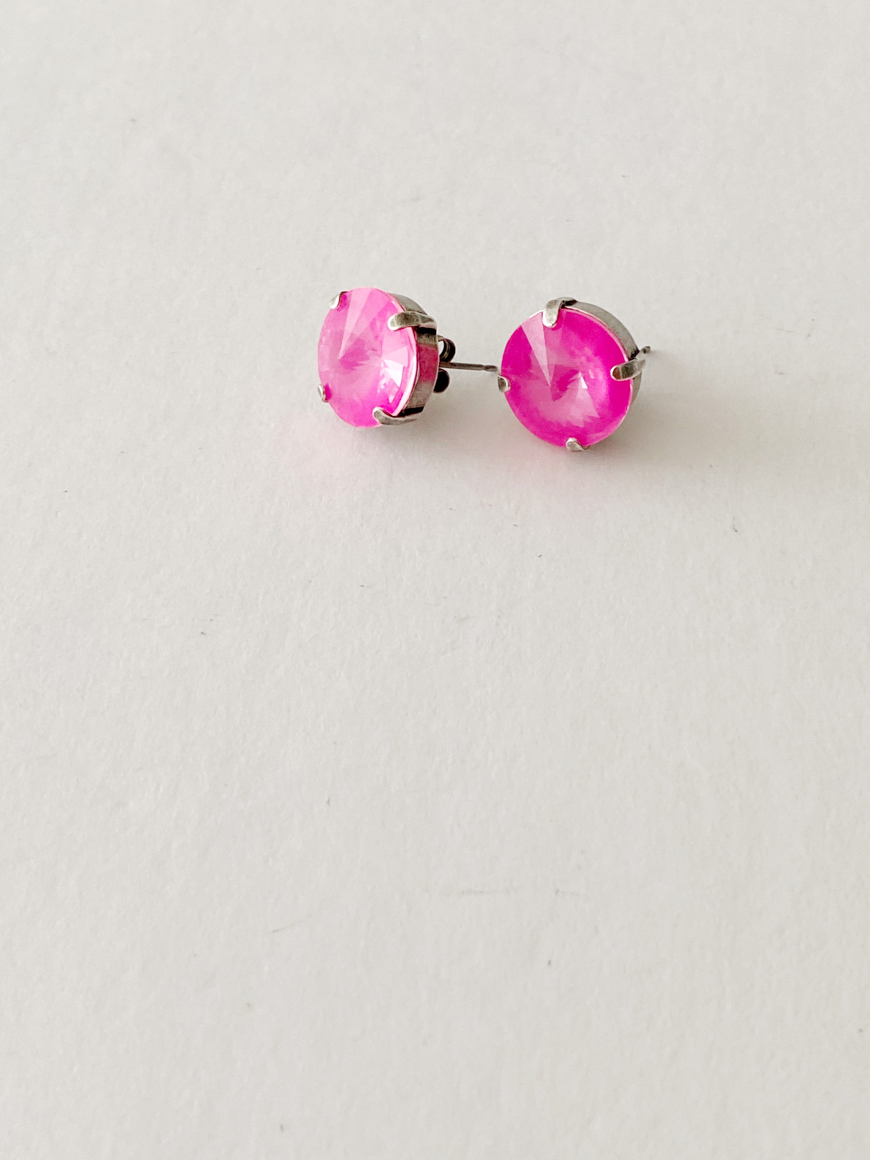 Boucles d'oreilles Astrid electric pink