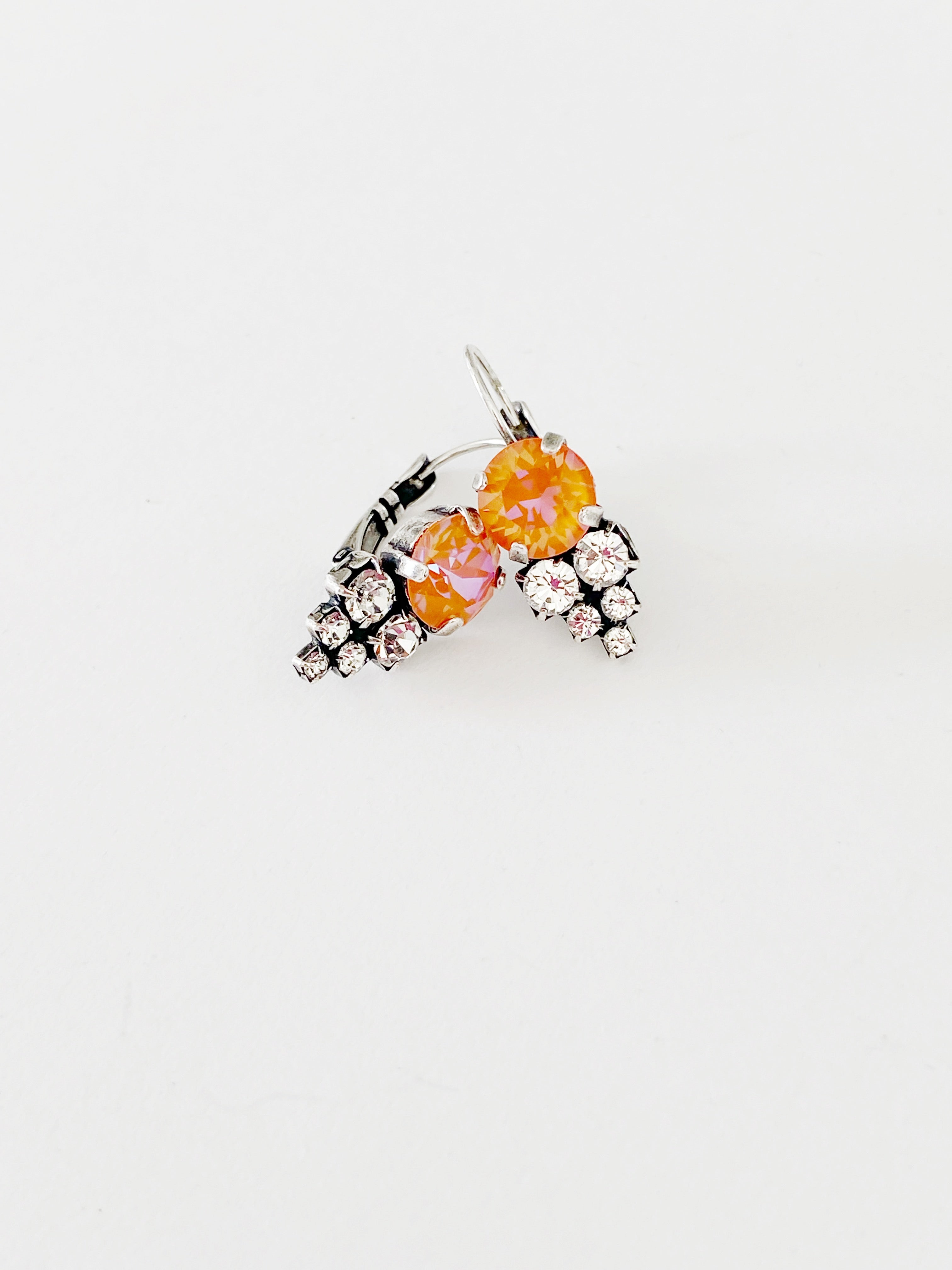 Boucles d'oreilles Leia orange glow
