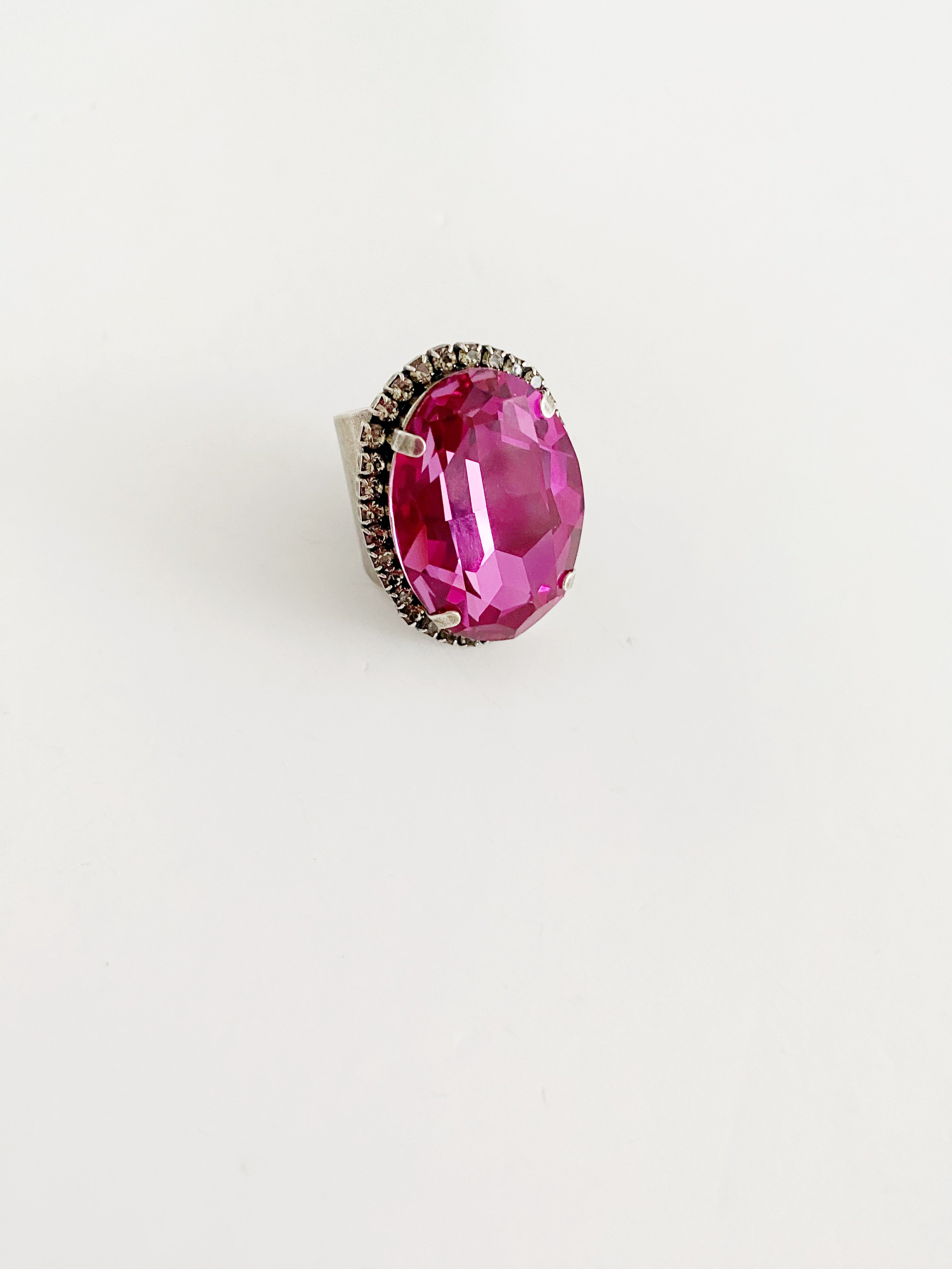 Bague cocktail Sofia Dark rose