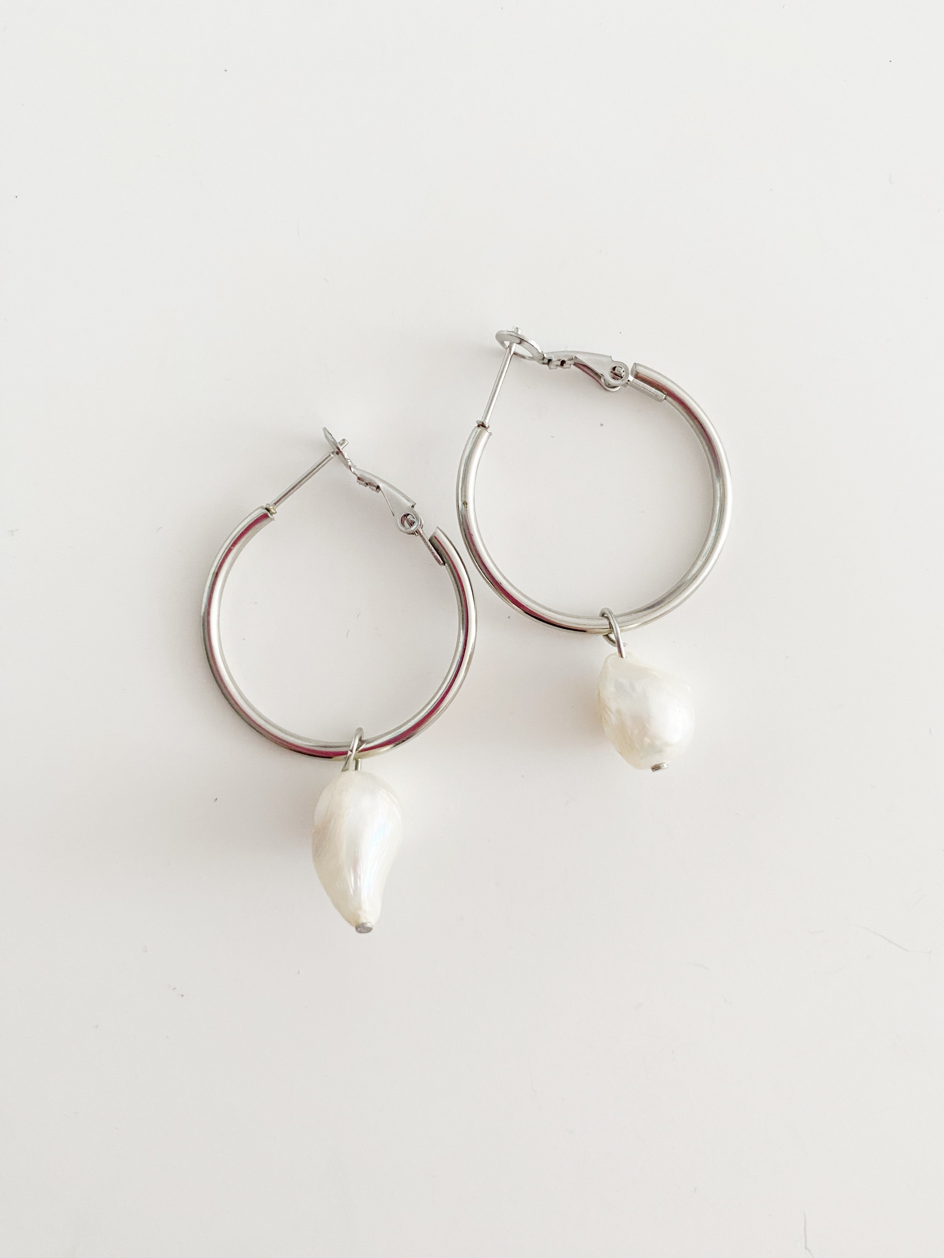 Boucles d'oreilles silver and pearls