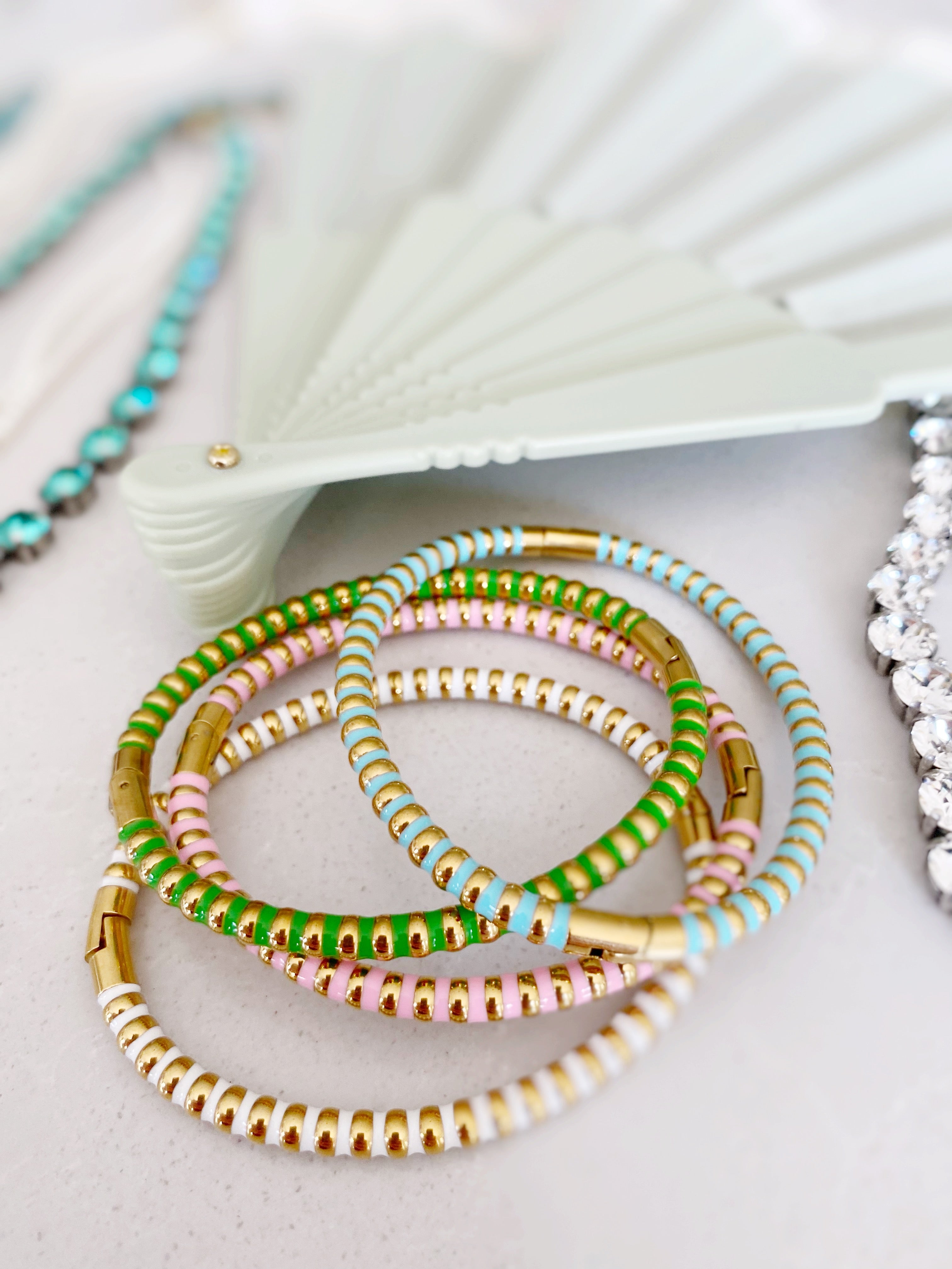 Bracelet rigide Marbella \ turquoise