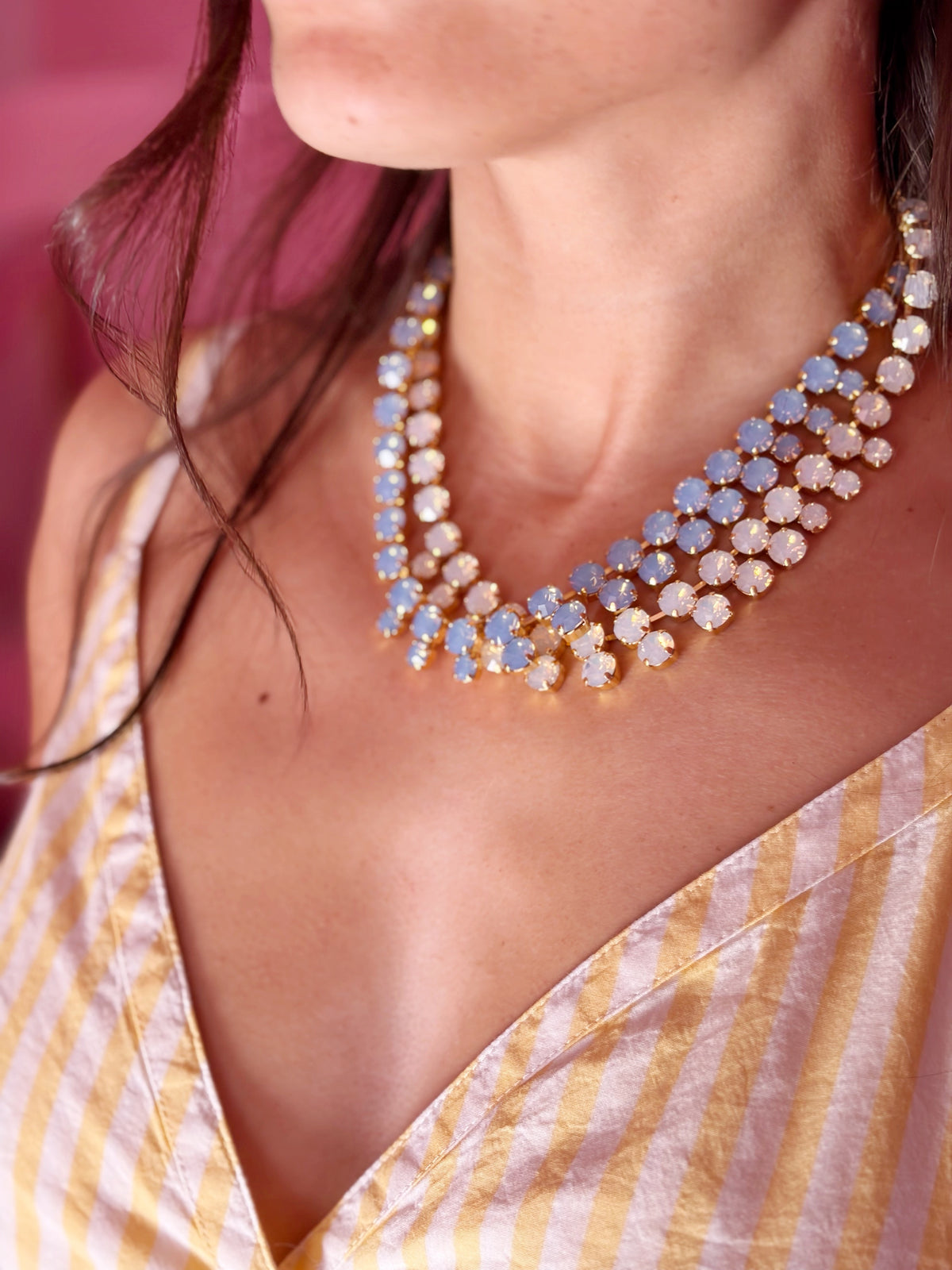 Collier Bal BLeu à Versailles