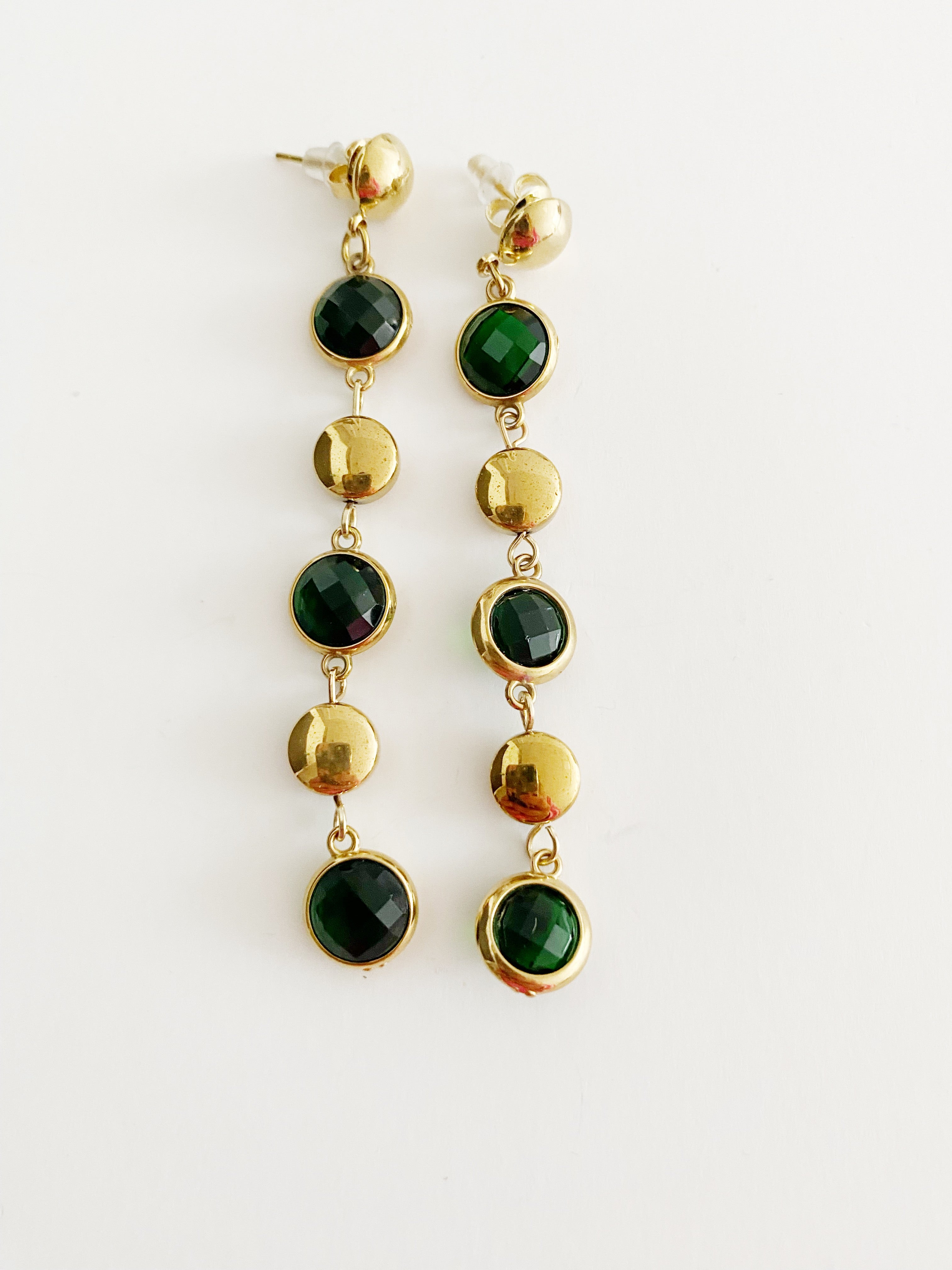 Boucles d'oreilles Thalia \ vert