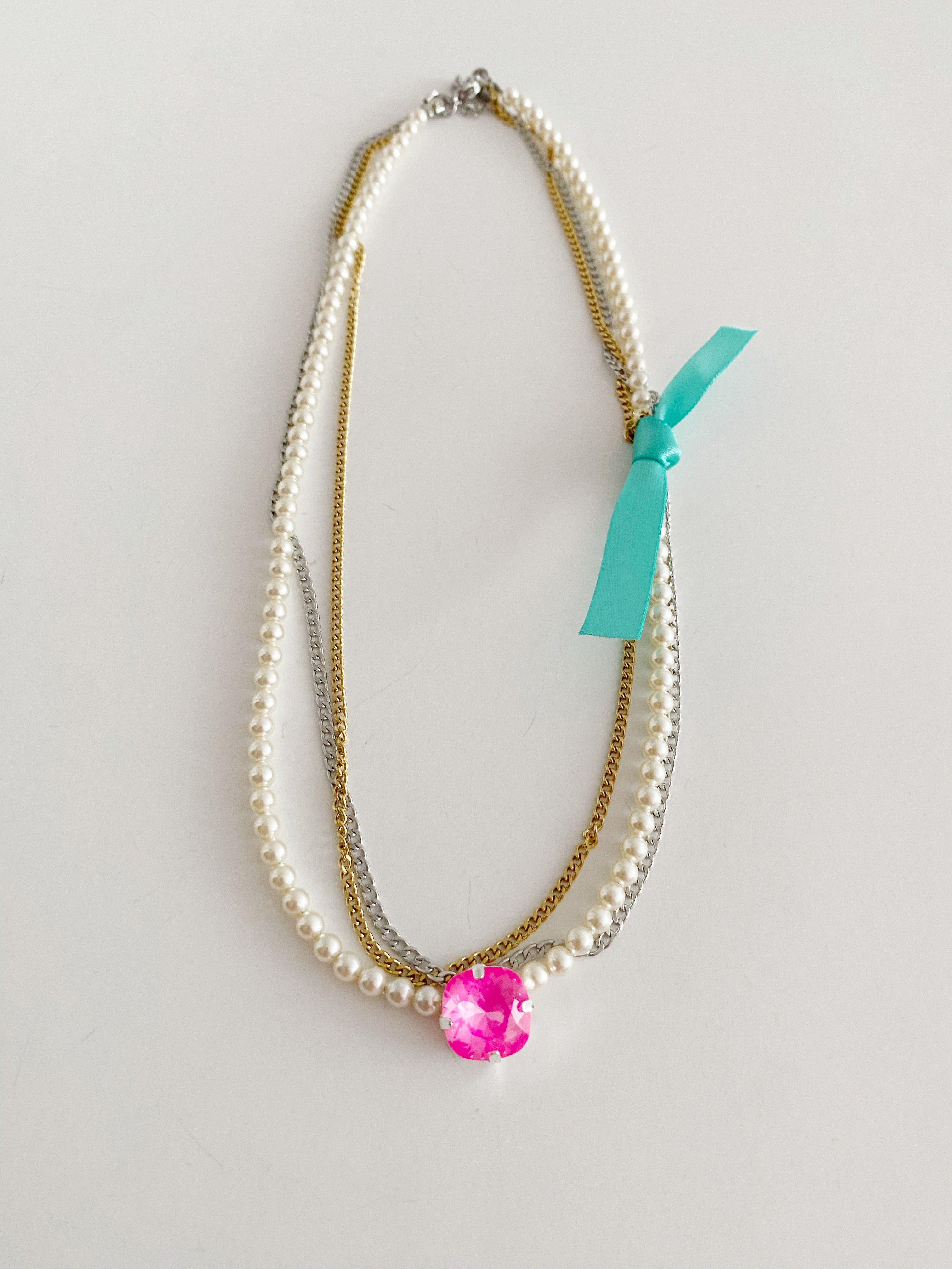 Collier India Pink