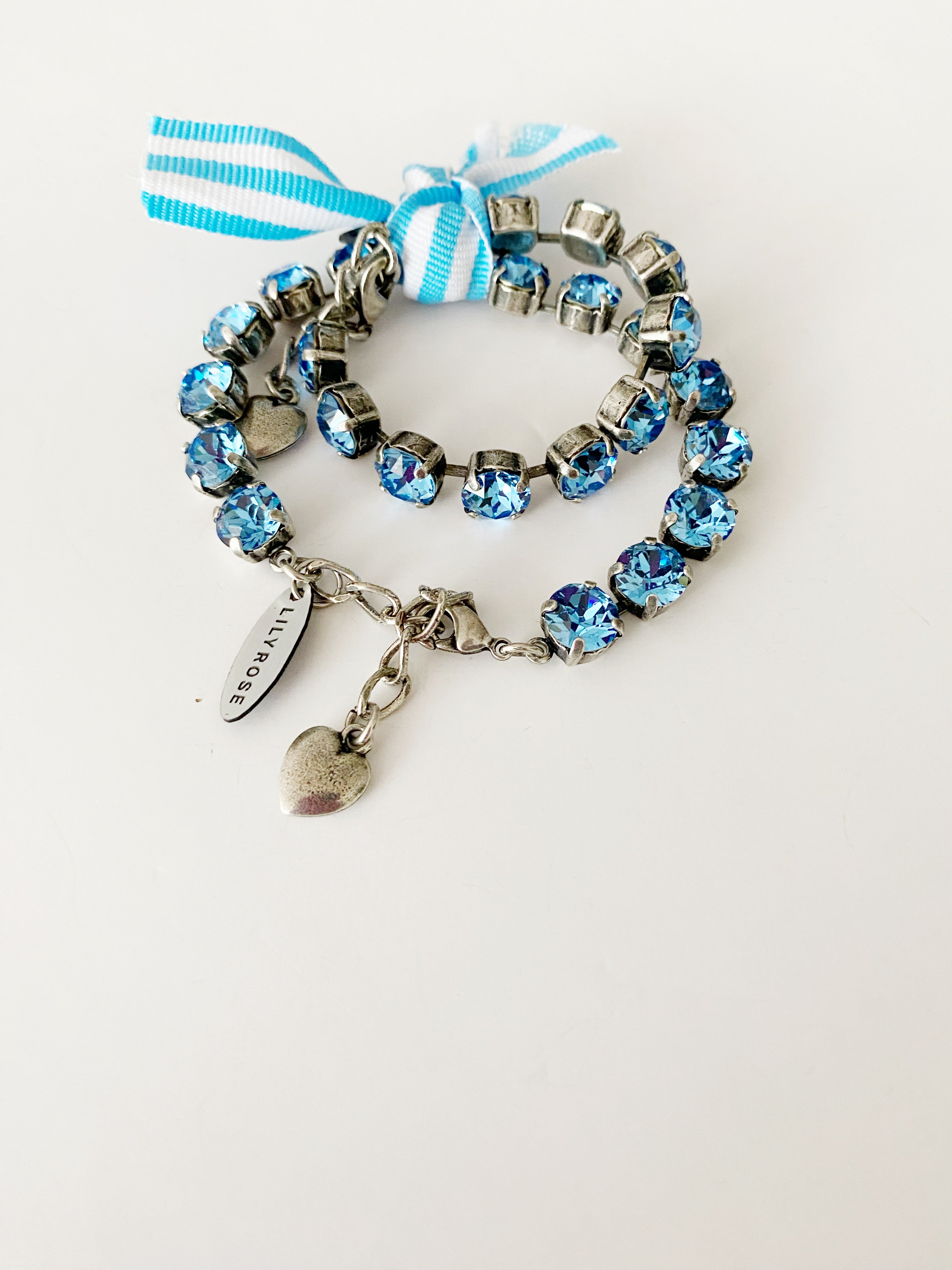 Ensemble de bracelets maman et fille \ blue LOVE