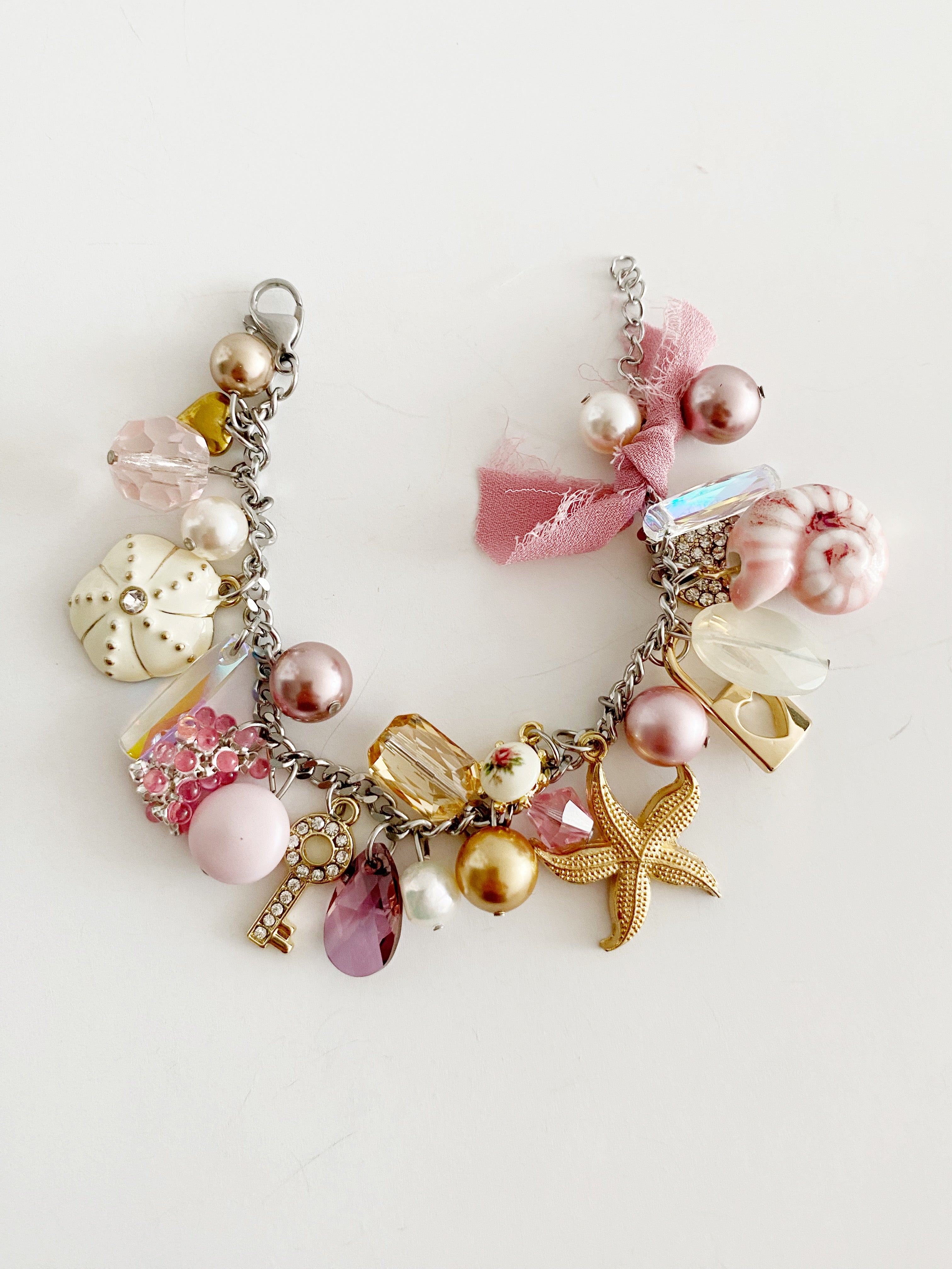 Bracelet breloques Rose et Coconut
