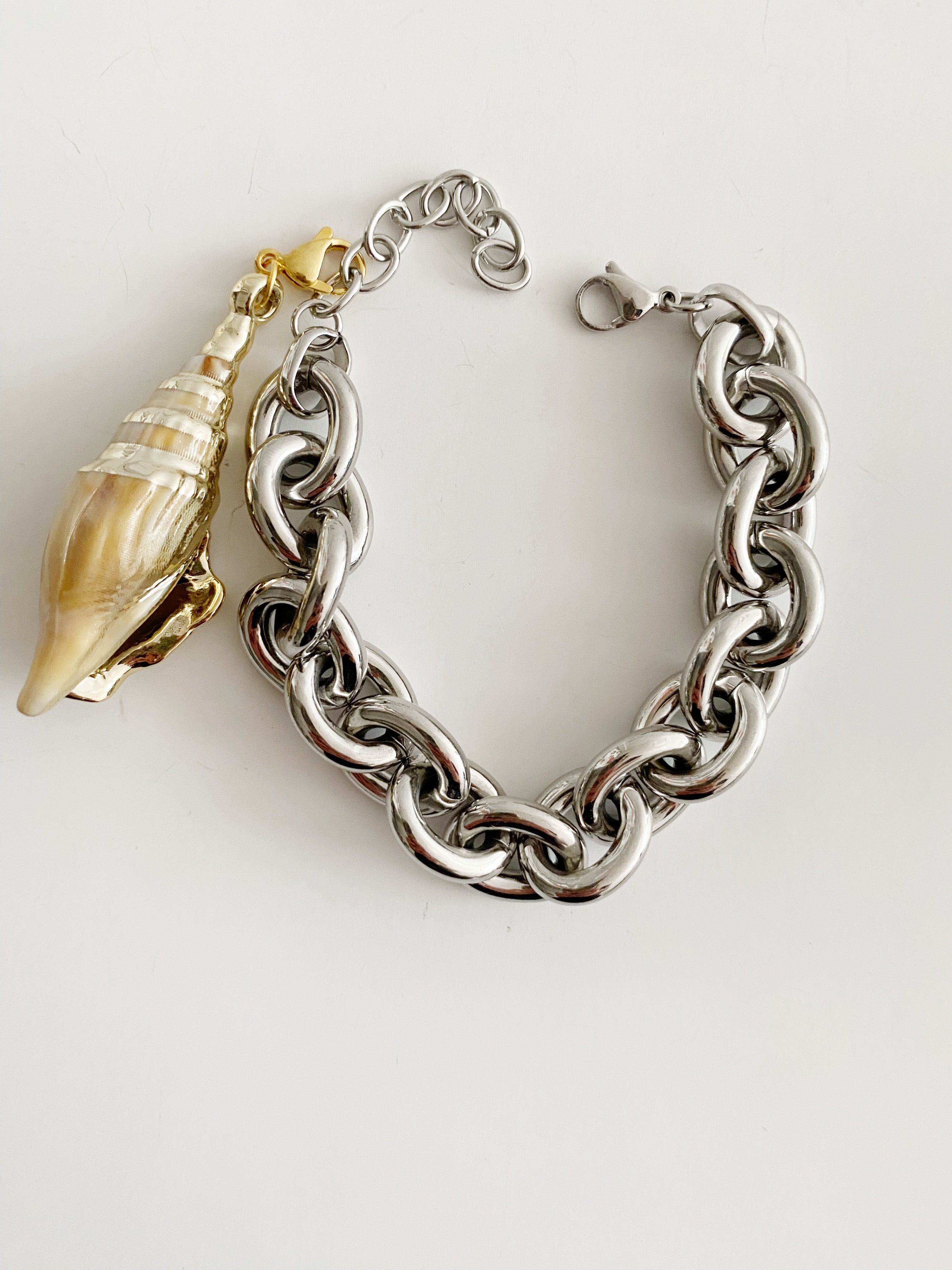 Bracelet Golden coquillage \ argent