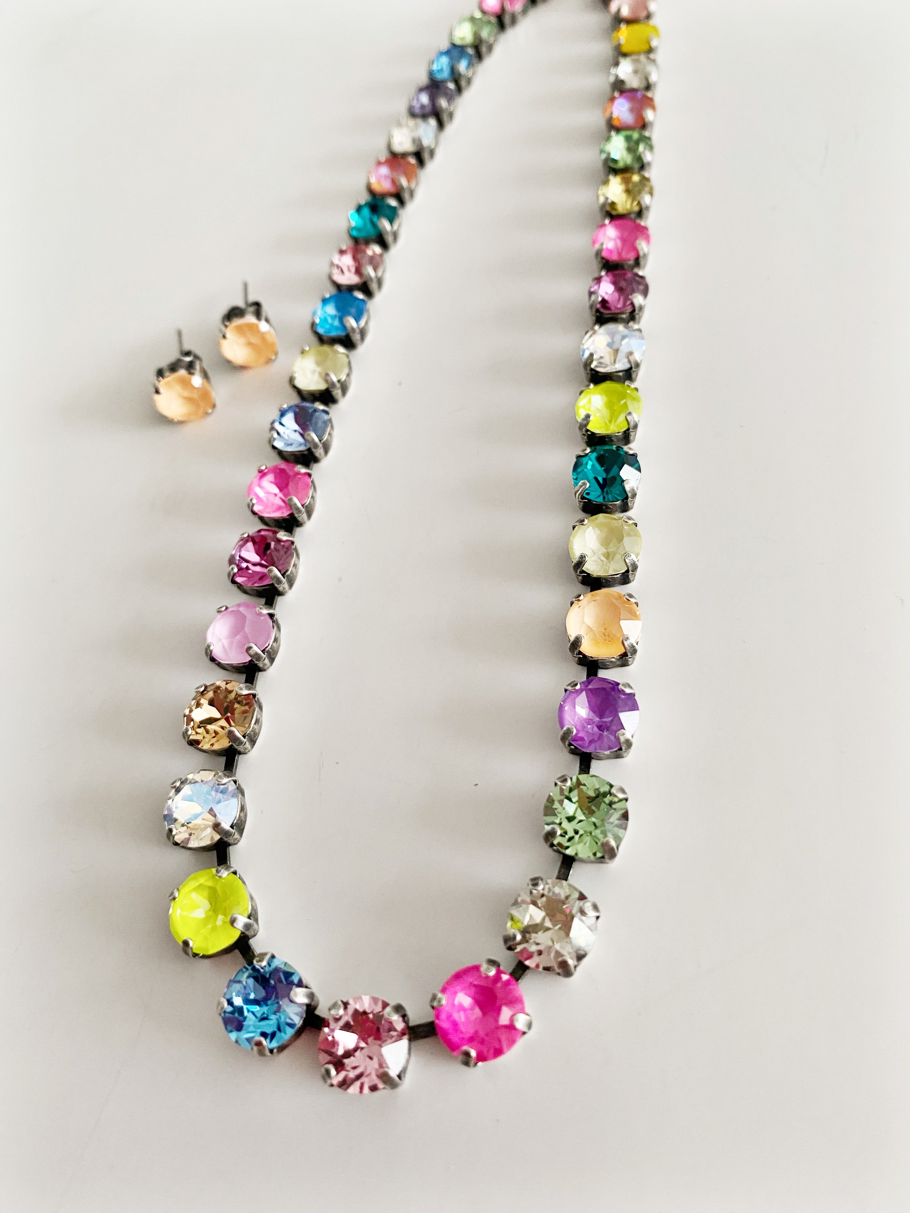 Collier Safira tutti frutti + boucles d"oreilles en đ!