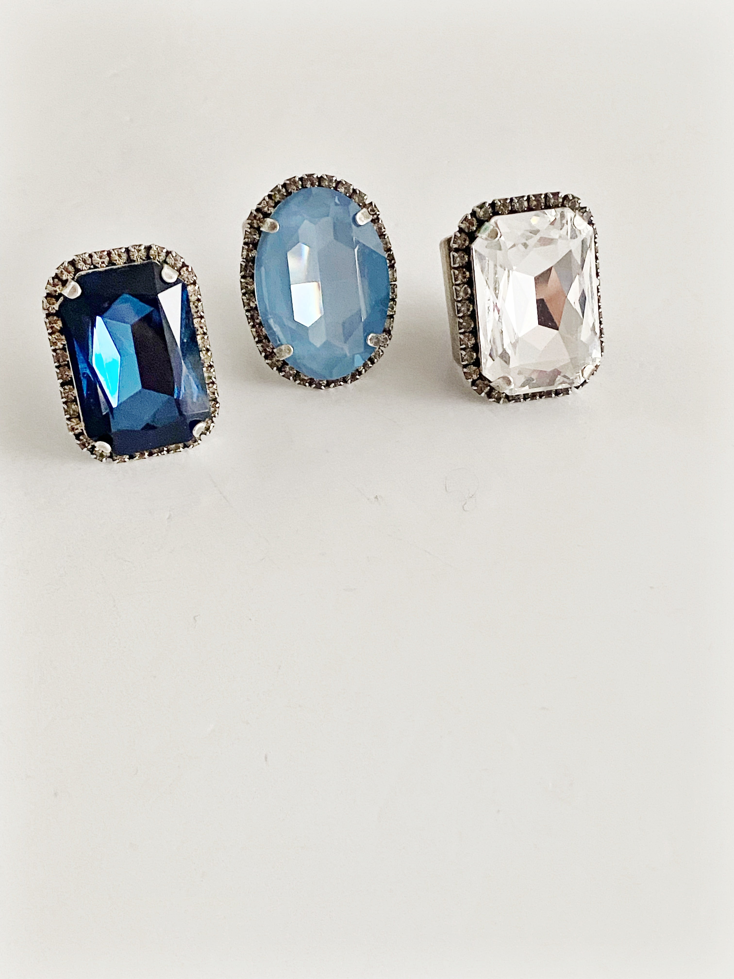 Bague cocktail Stella blue