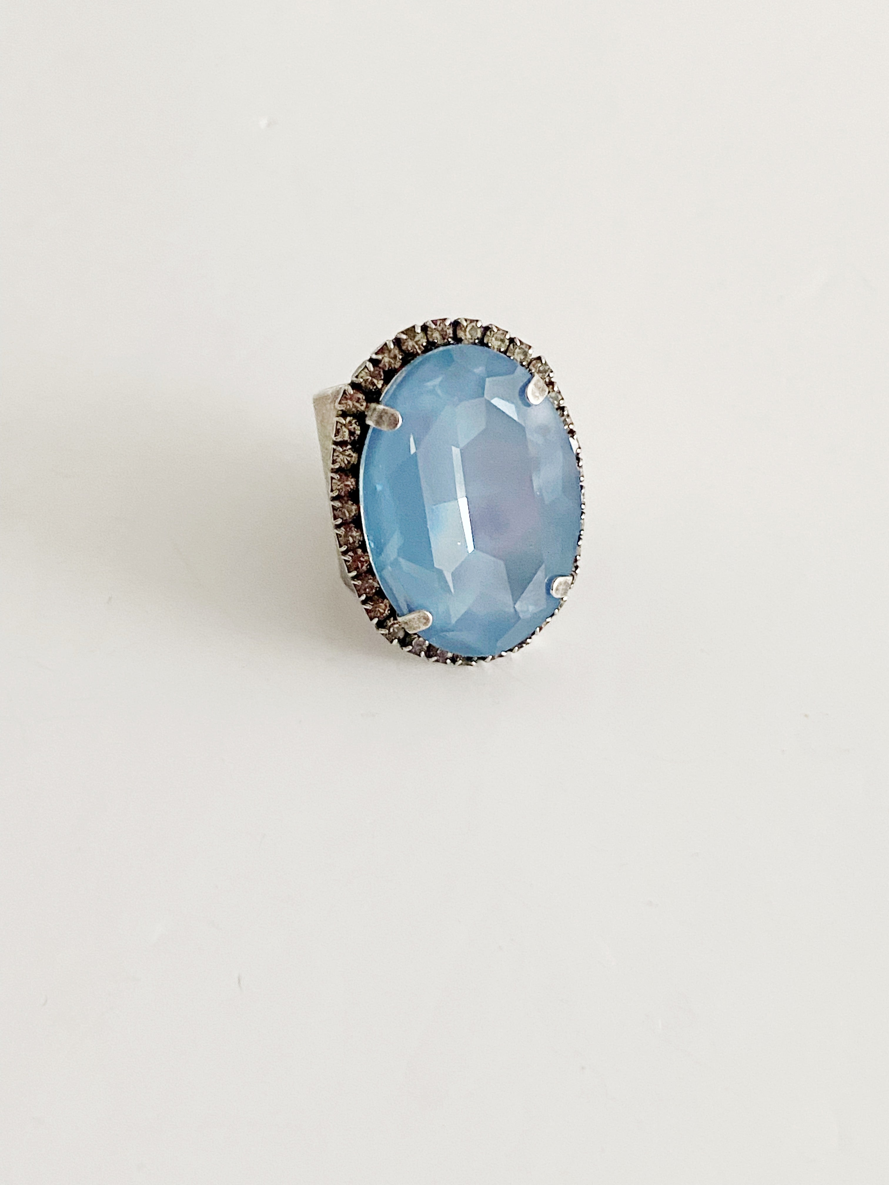 Bague cocktail Sofia Denim blue