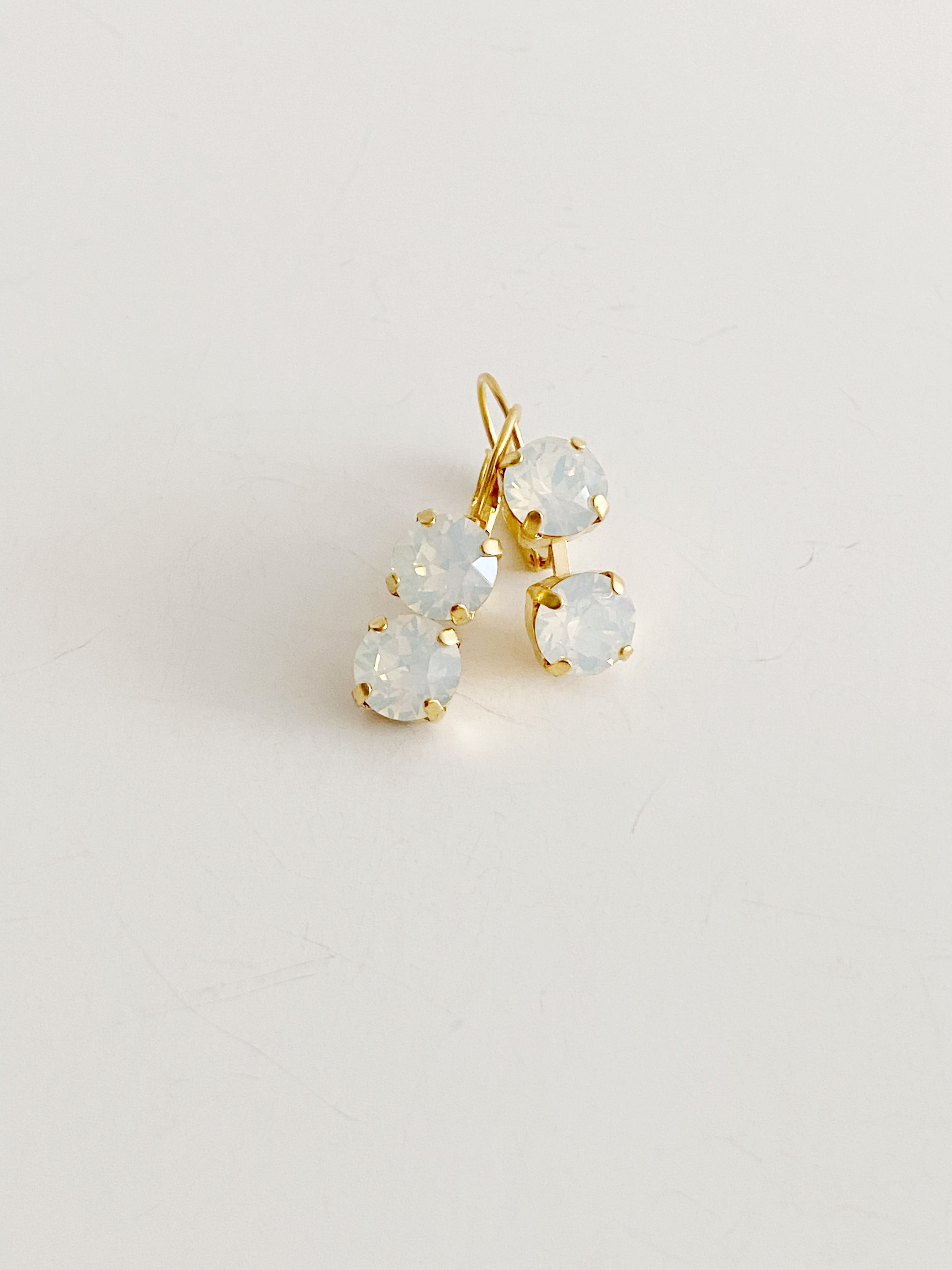 Boucles d'oreilles Béa \ coquillage blanc \ gold
