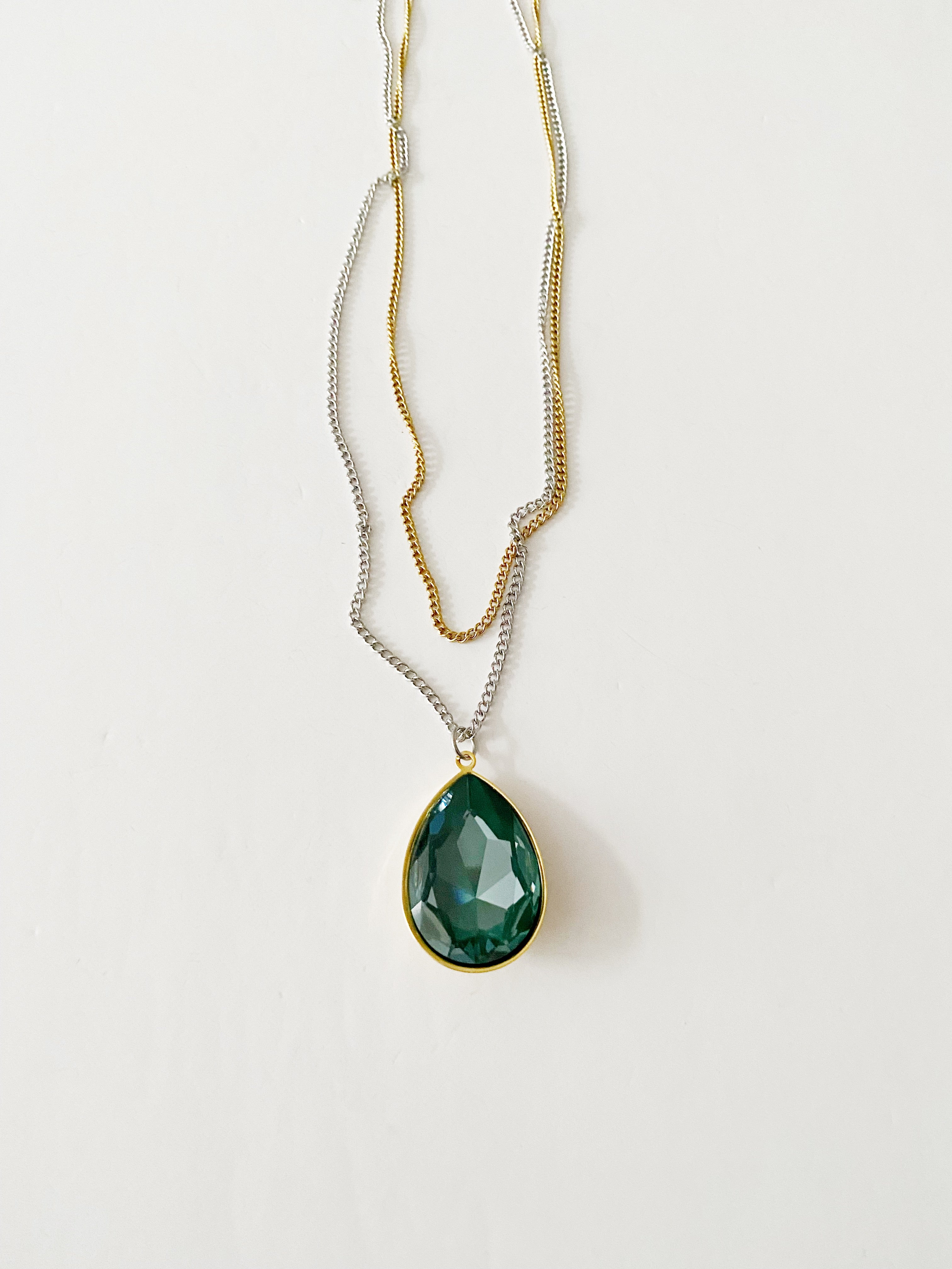 Collier pendentif FESTIF âš\ pine greenđ