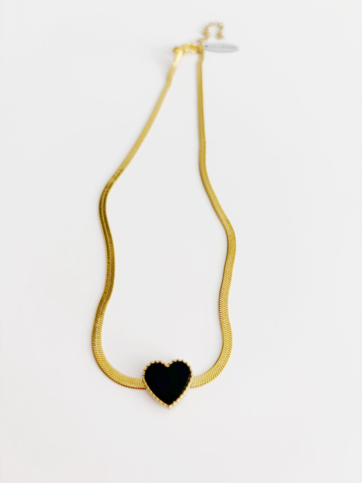 Collier Black Heart \ style choker