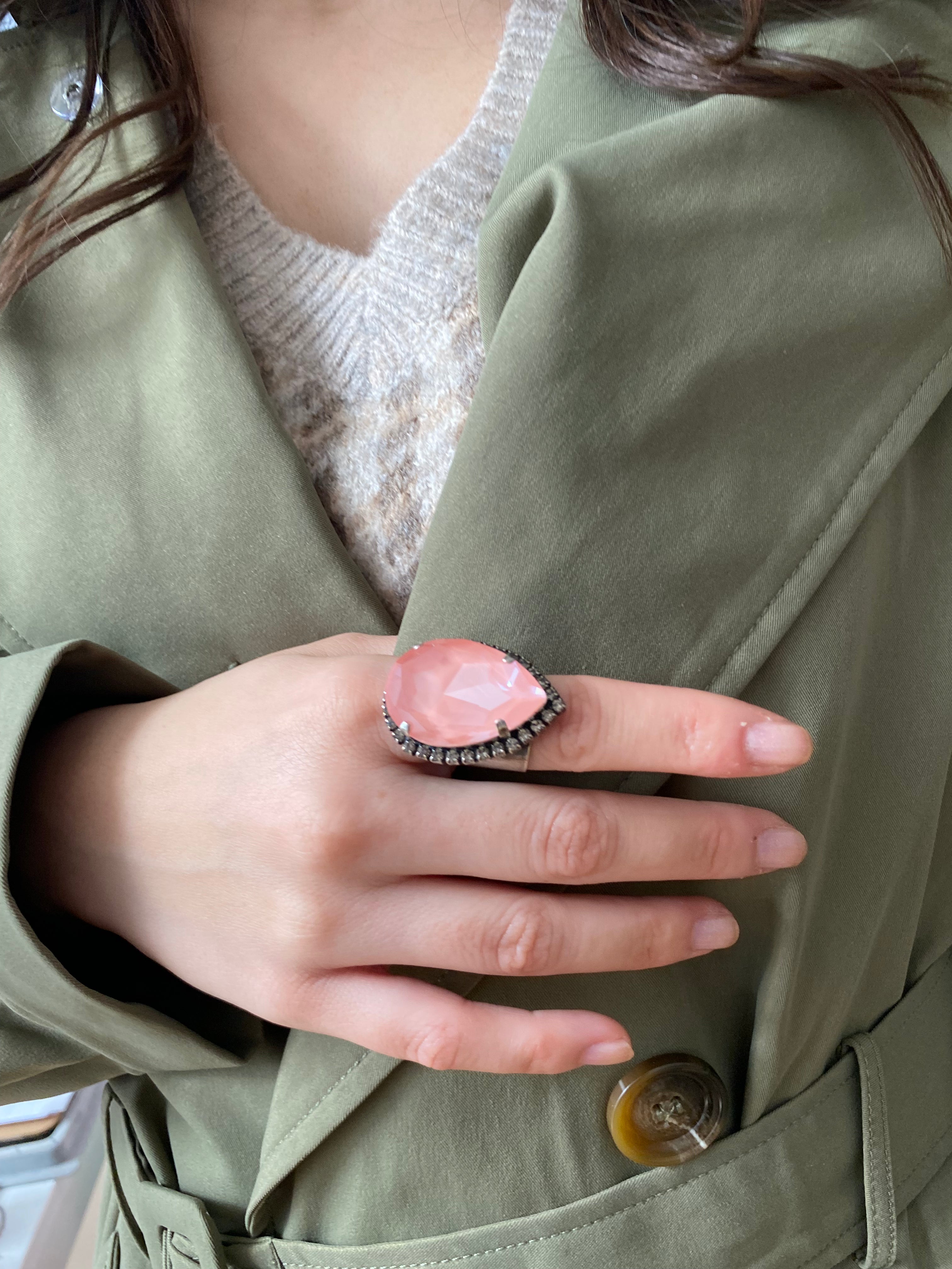 Bague cocktail Morgan flamingo