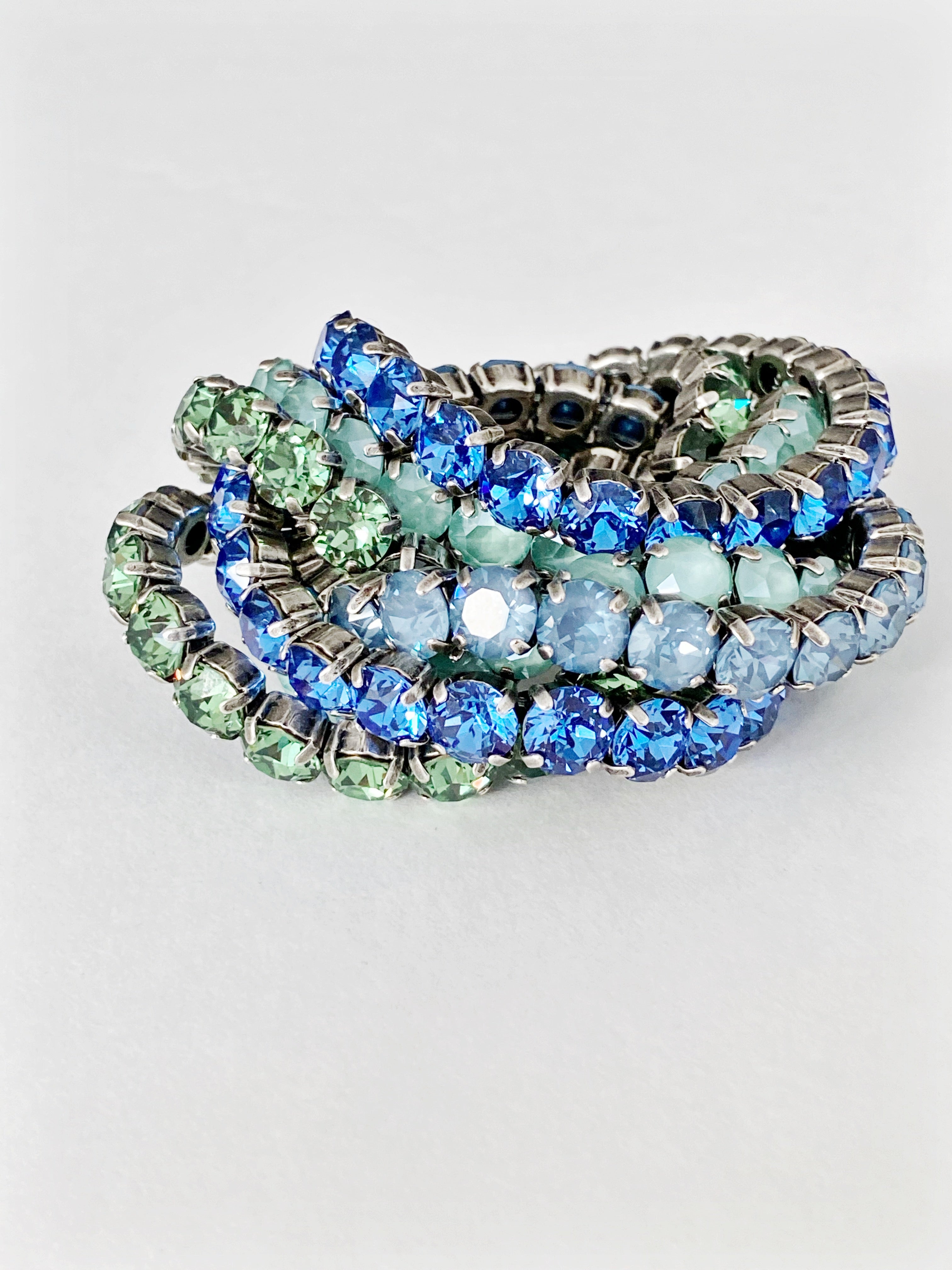 Bracelet élastique vert erinite