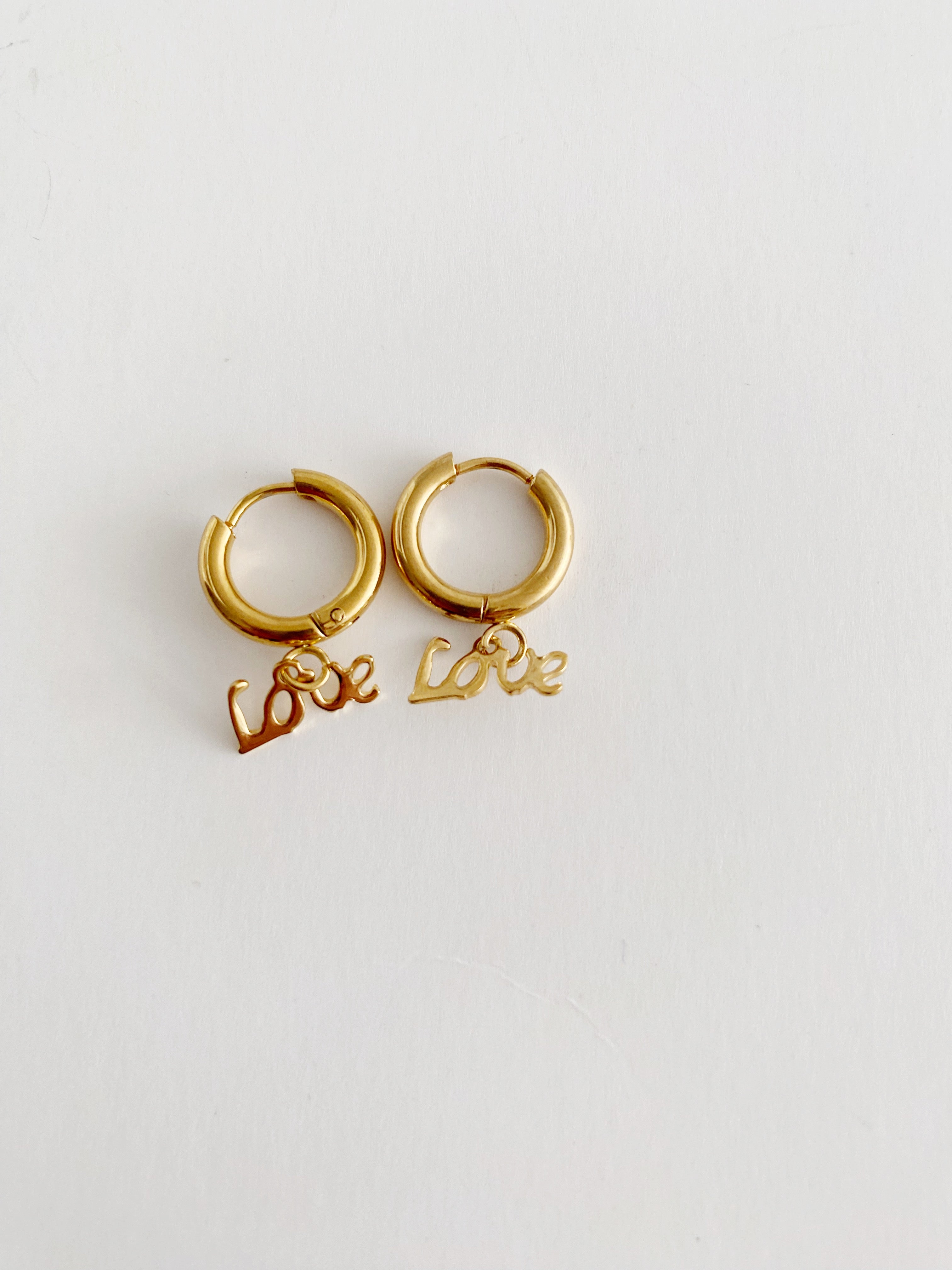 Boucles d'oreilles Love xox