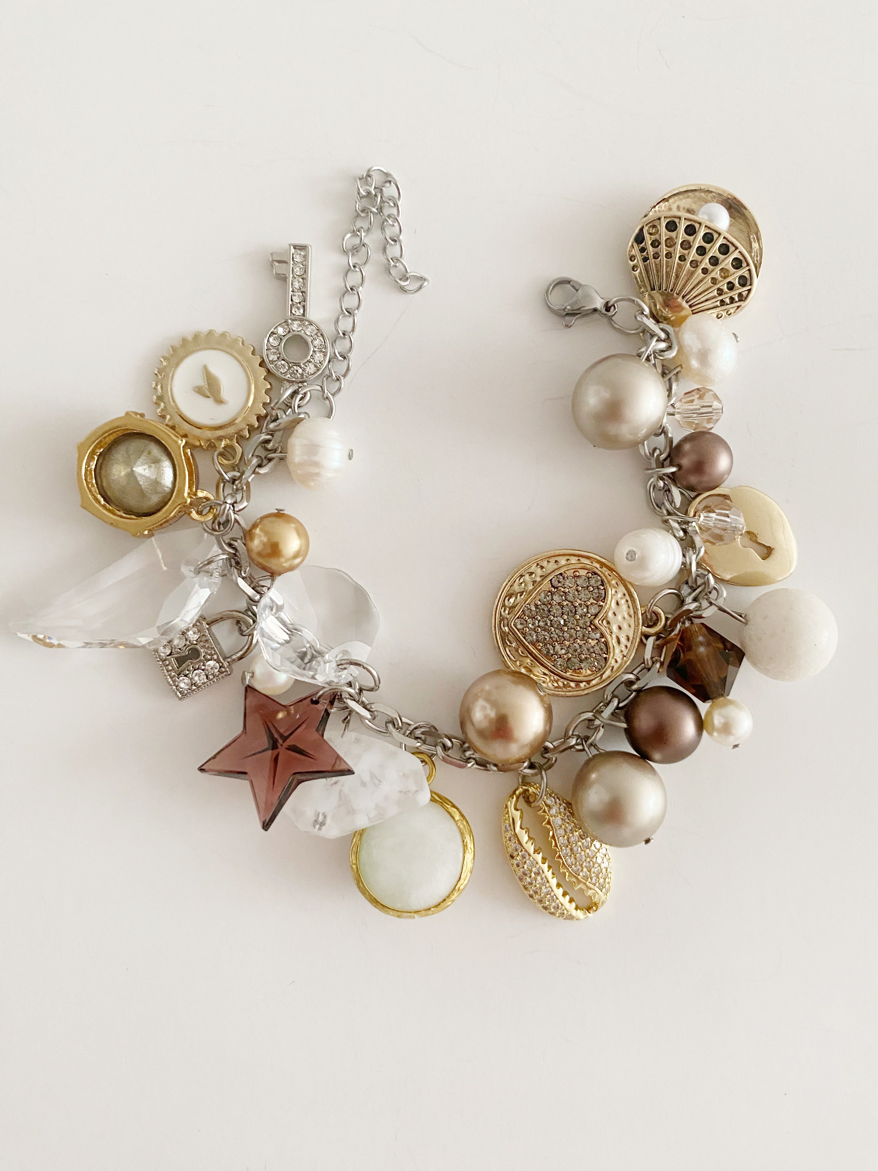 Bracelet breloques Chloé Blanc