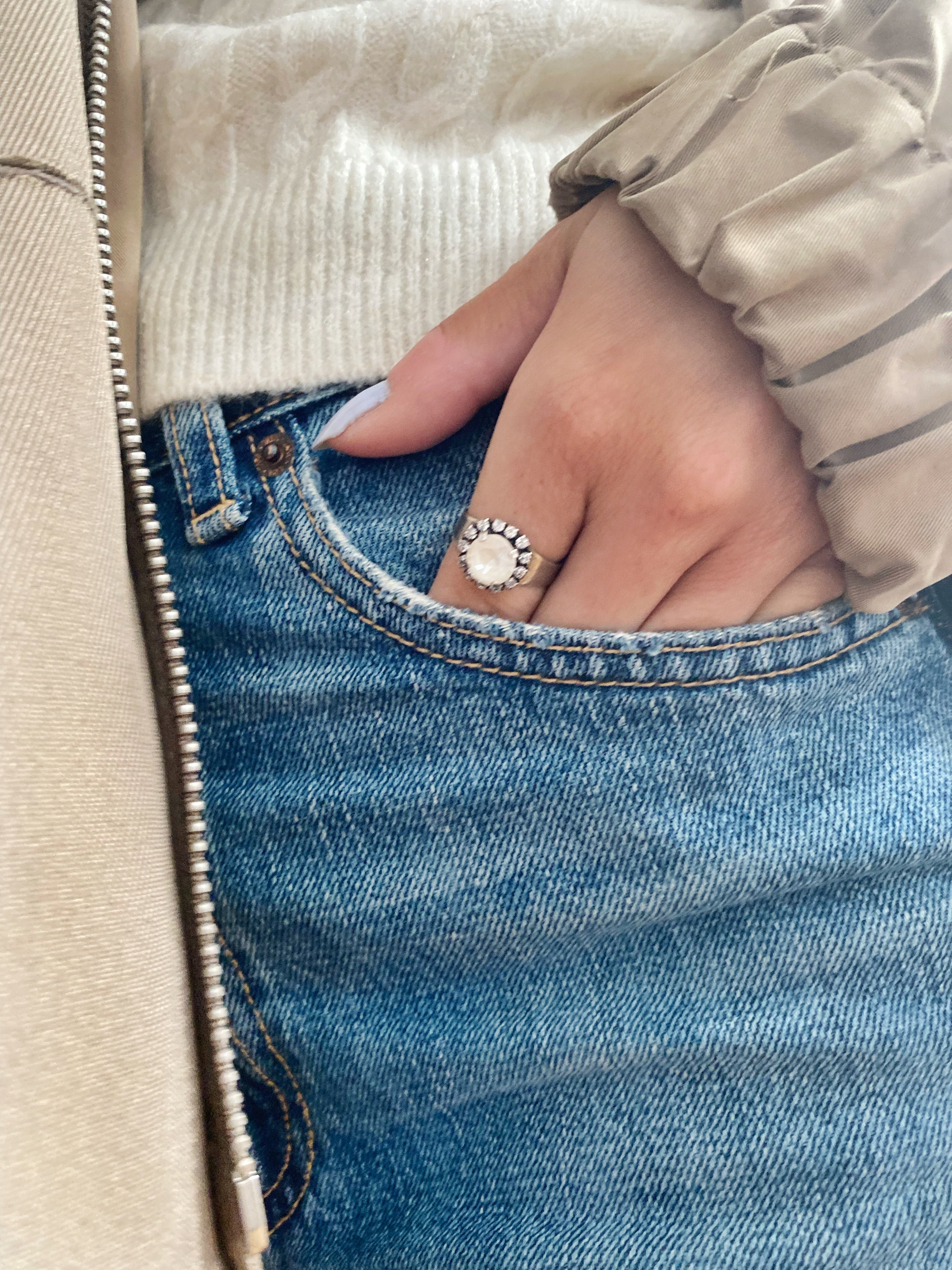 Bague Coralie \ Ivory cream