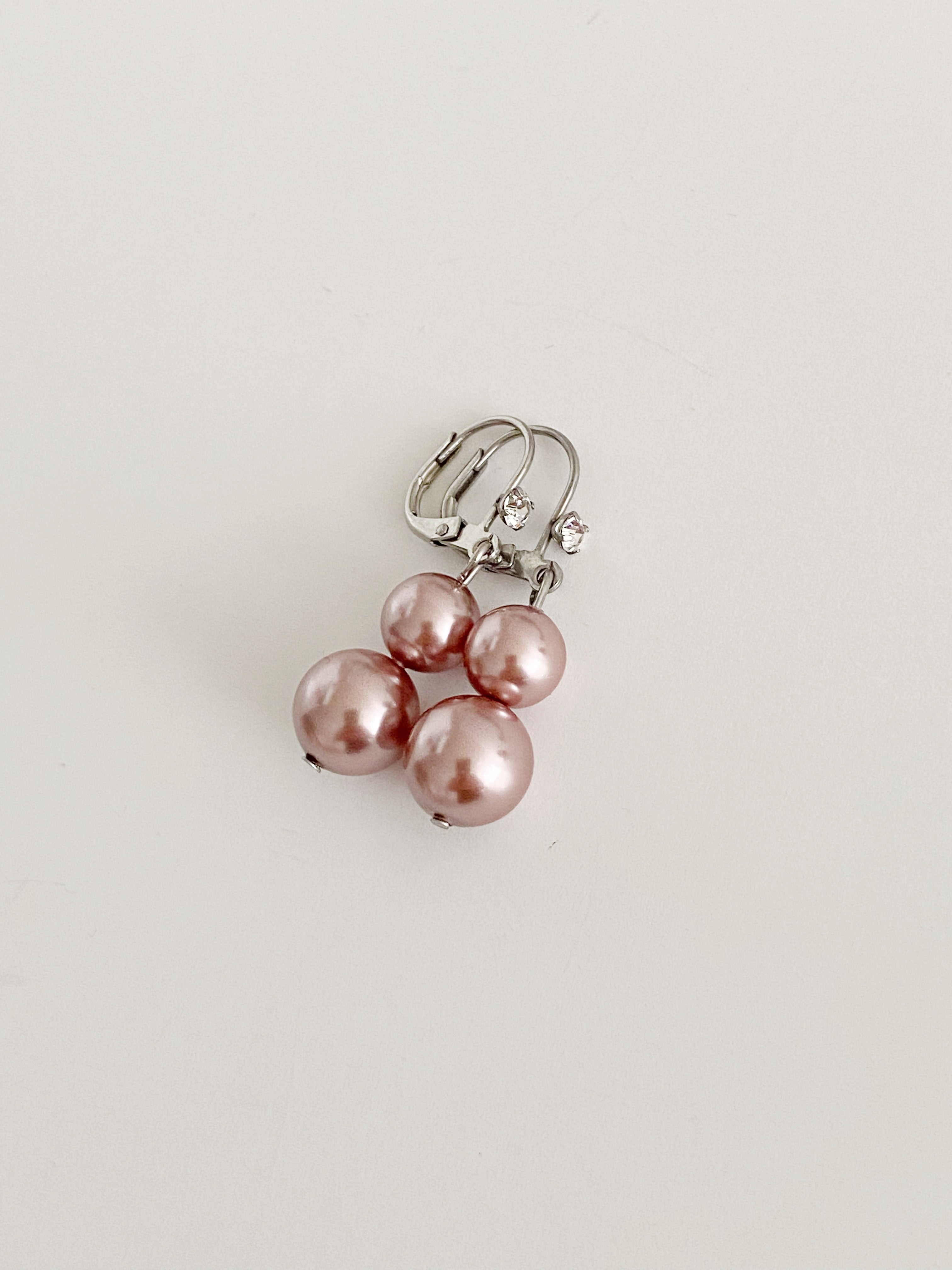 Boucles d'oreilles Vintage passion pink