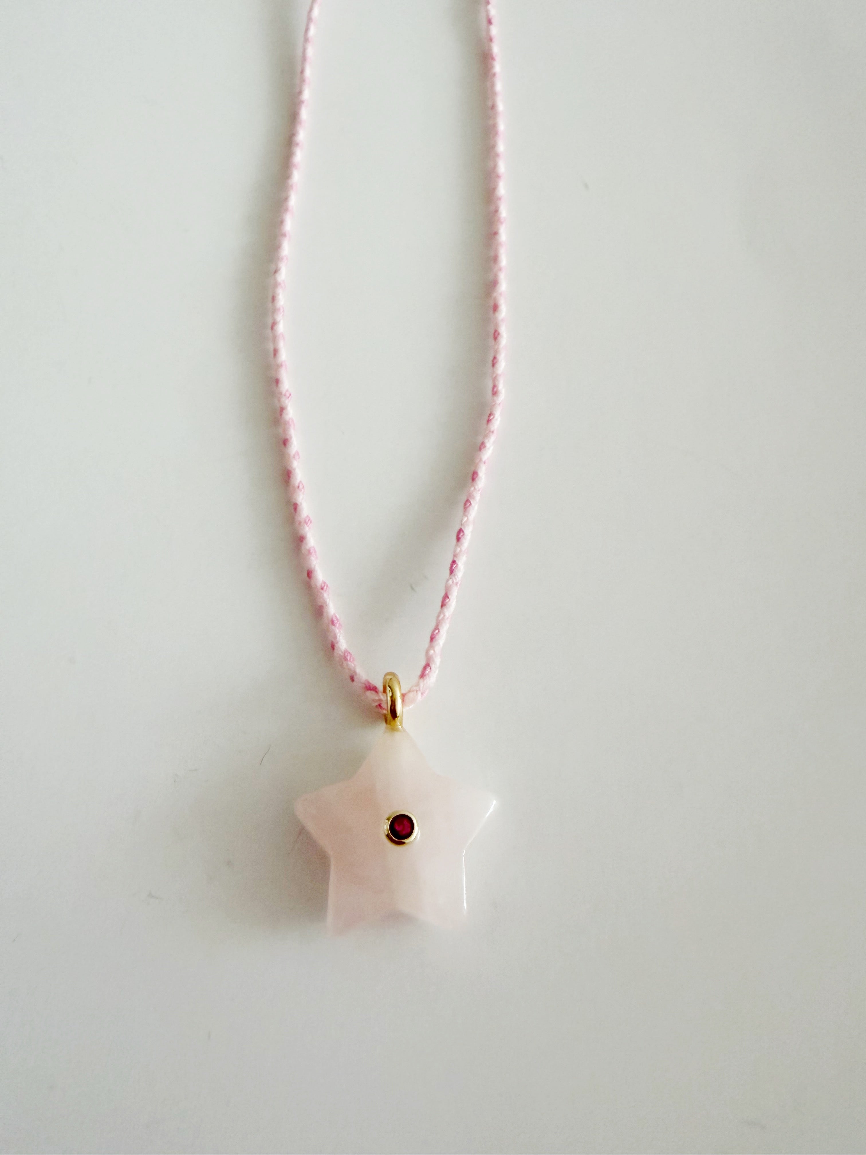 Collier Etoile Pink beach