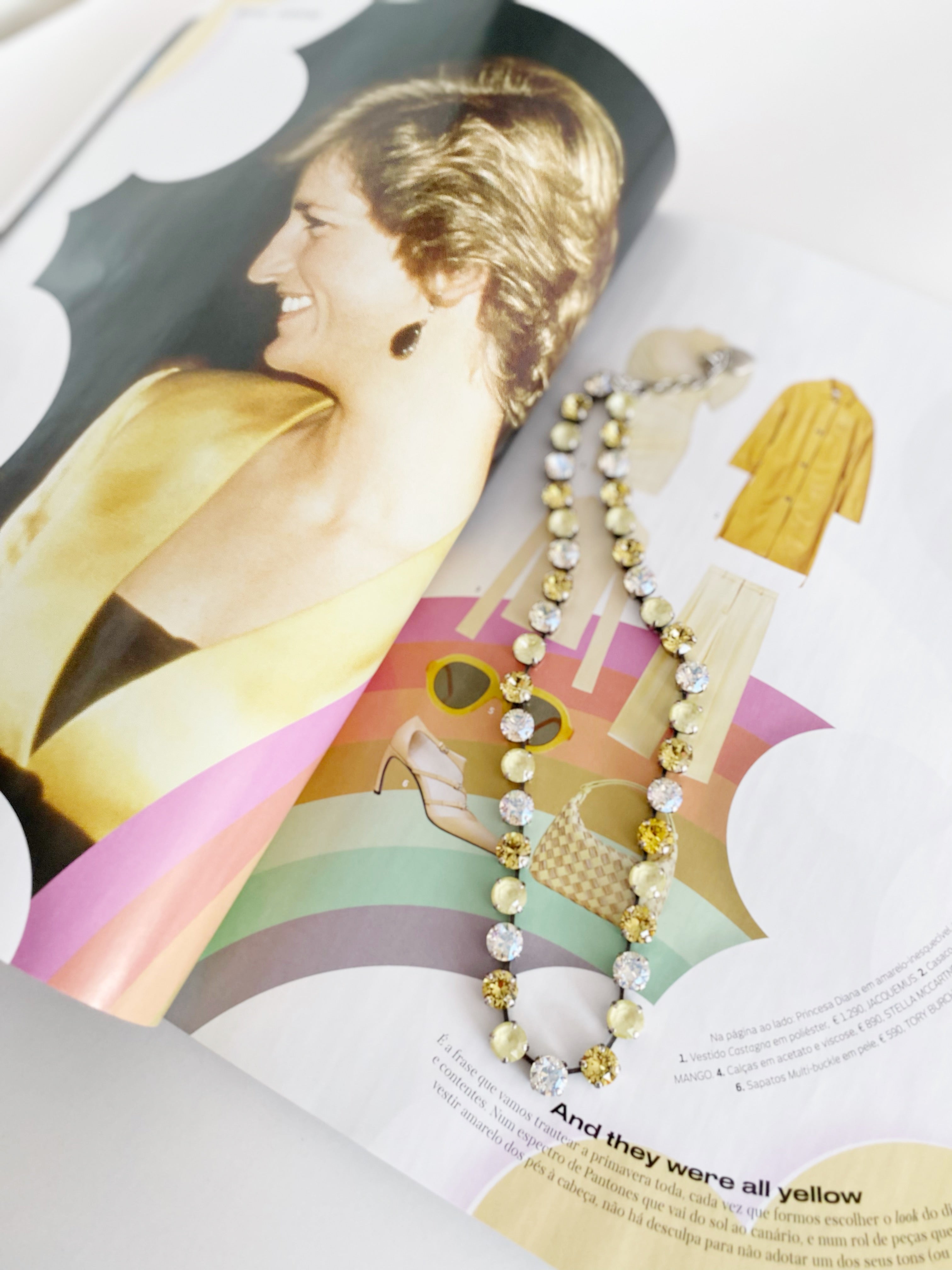 Collier Safira printanier \ nuances de jaune 💛