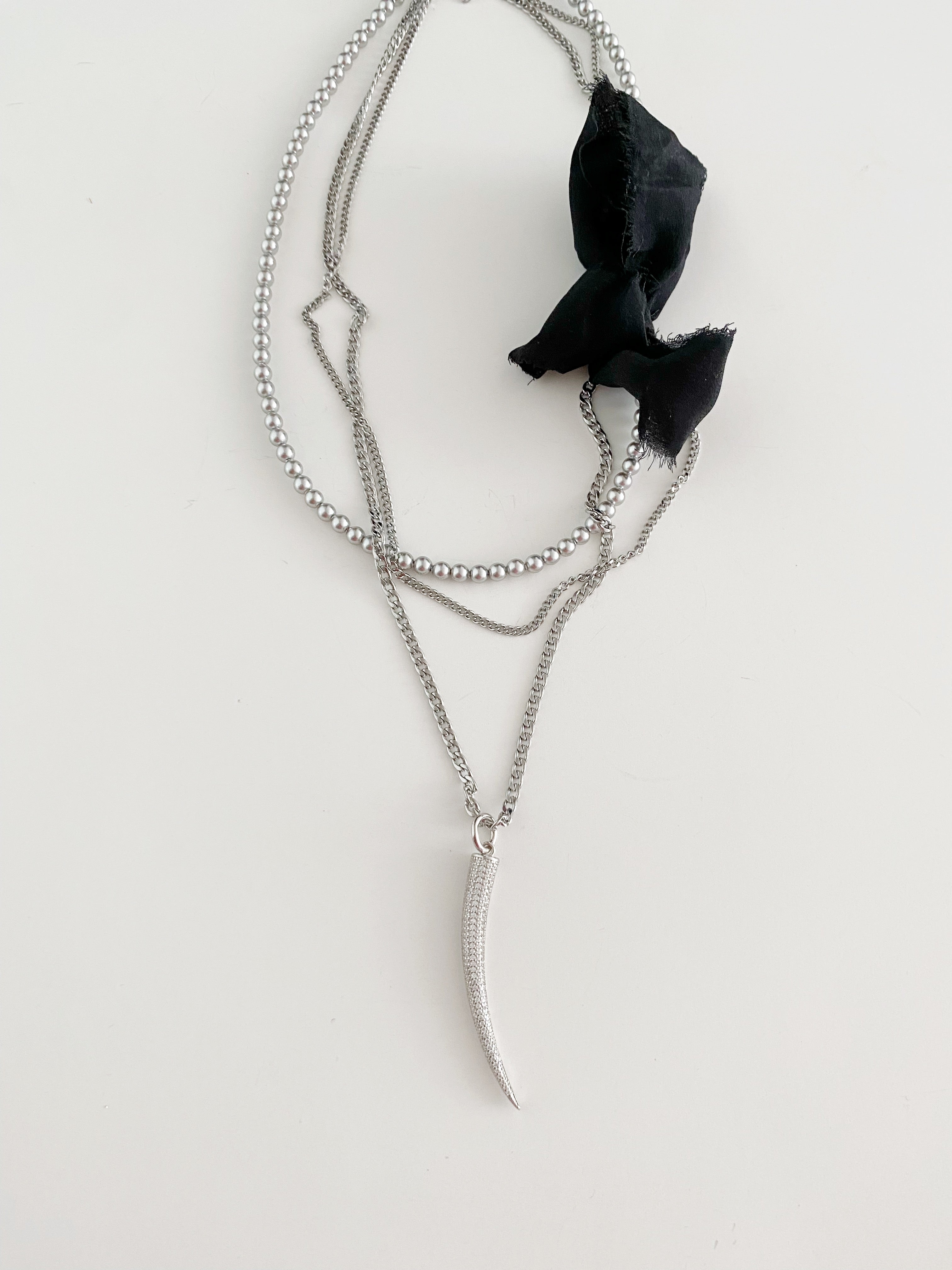 Ensemble de colliers Sienna \ silver🐈⬛