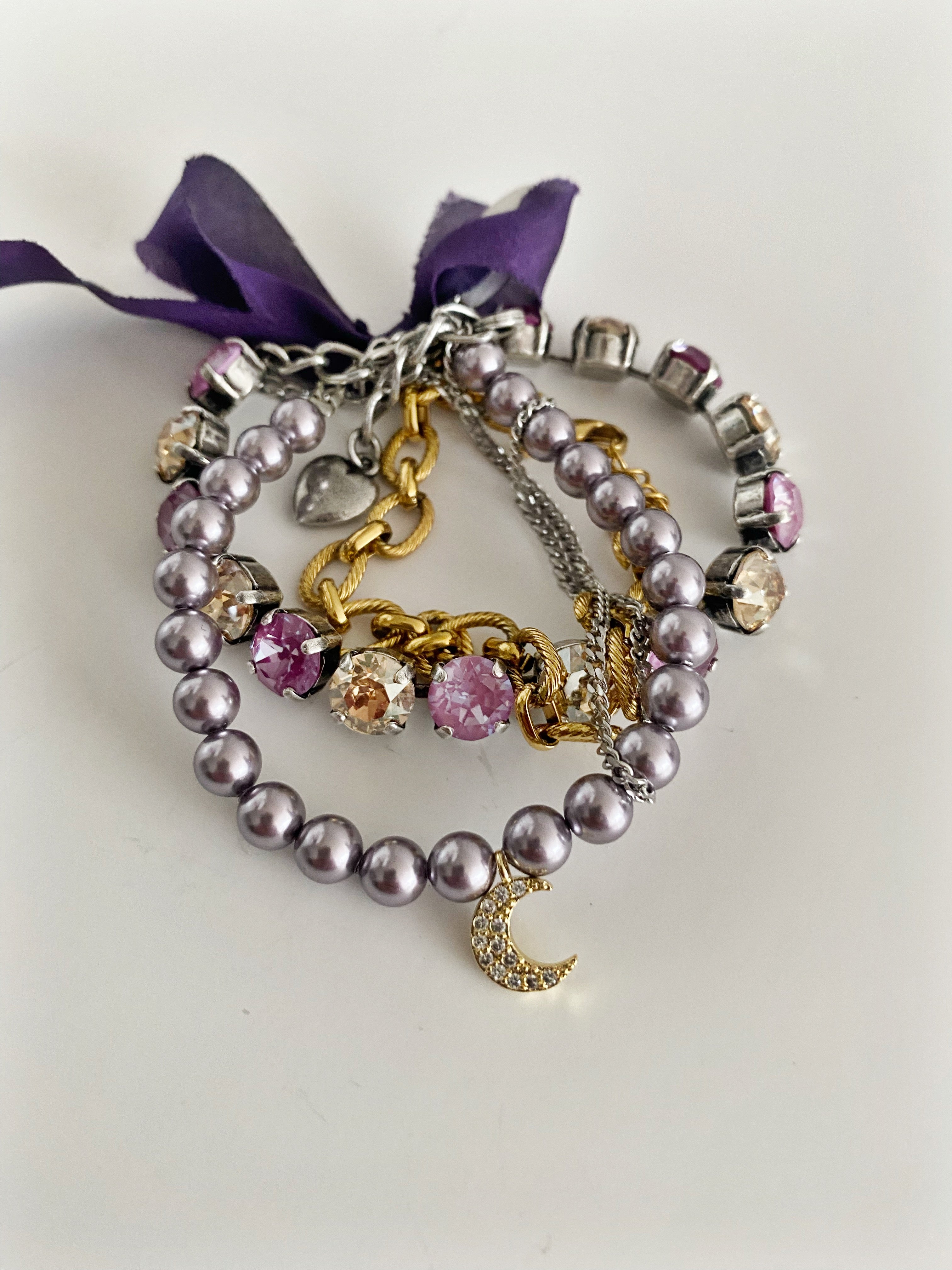 Ensemble de bracelets PURPLE love