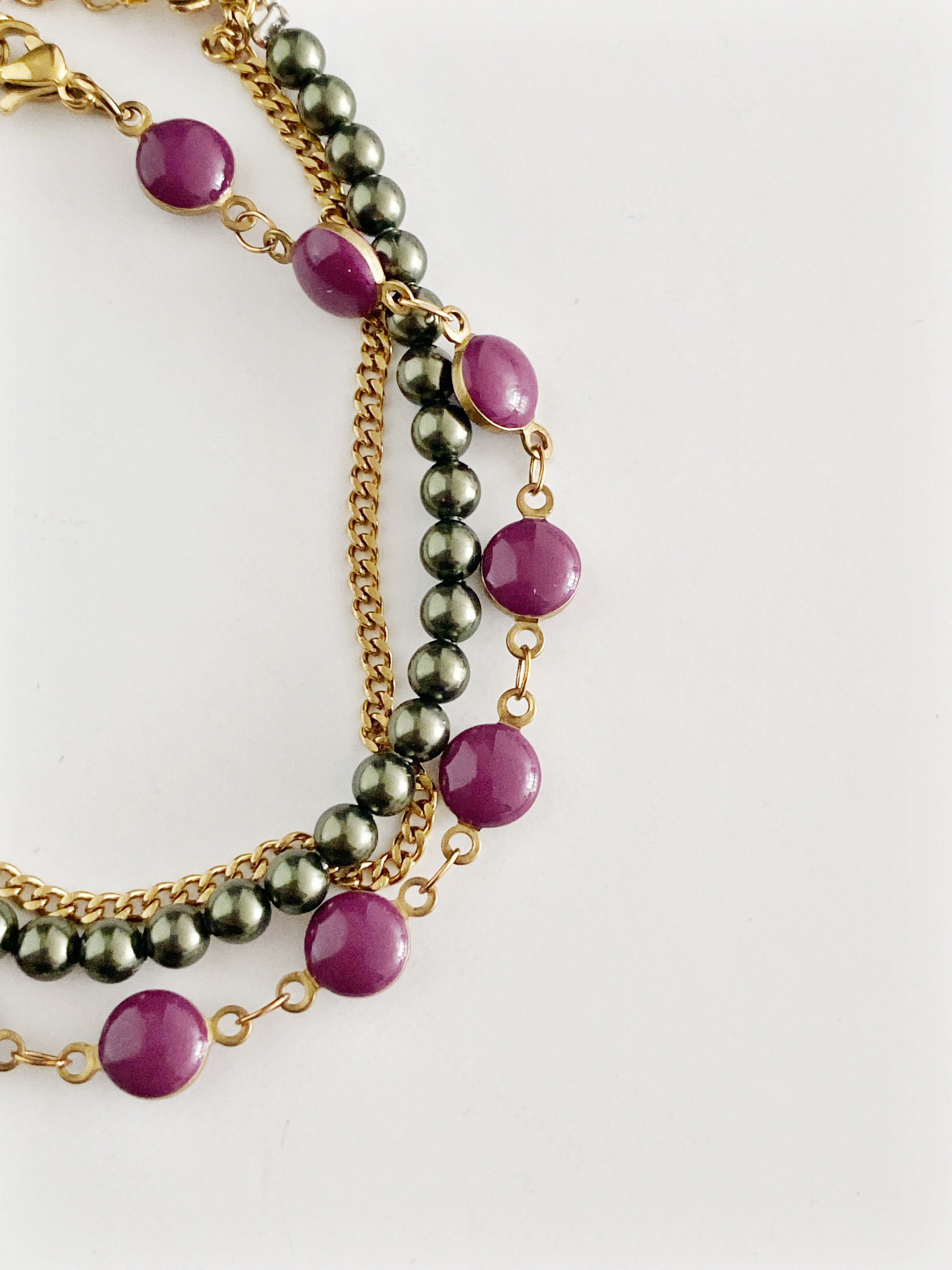 Bracelet Hawa  prune 💜