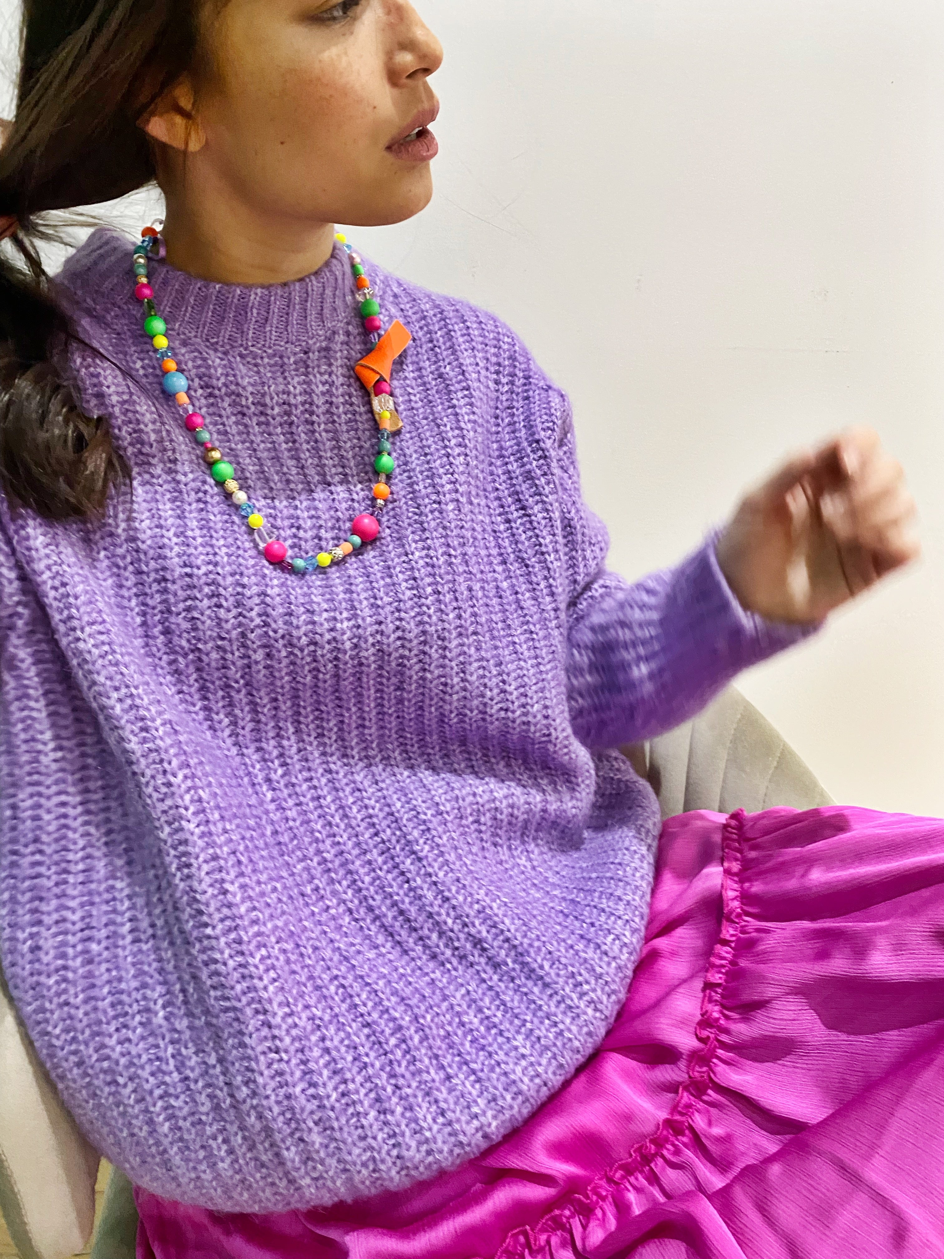 Collier semi long Tutti frutti LR đ