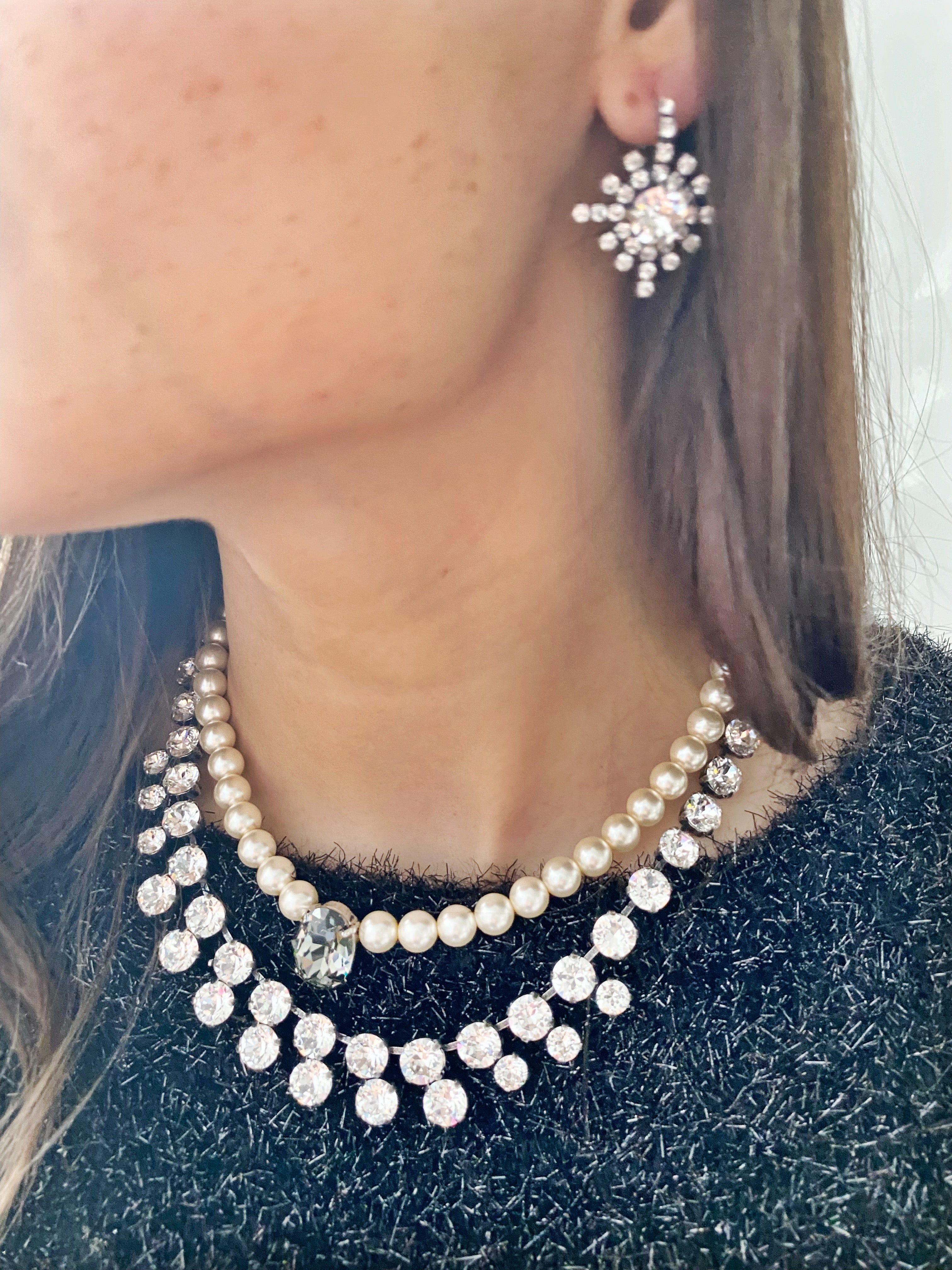 Collier style choker Bizia \ cream
