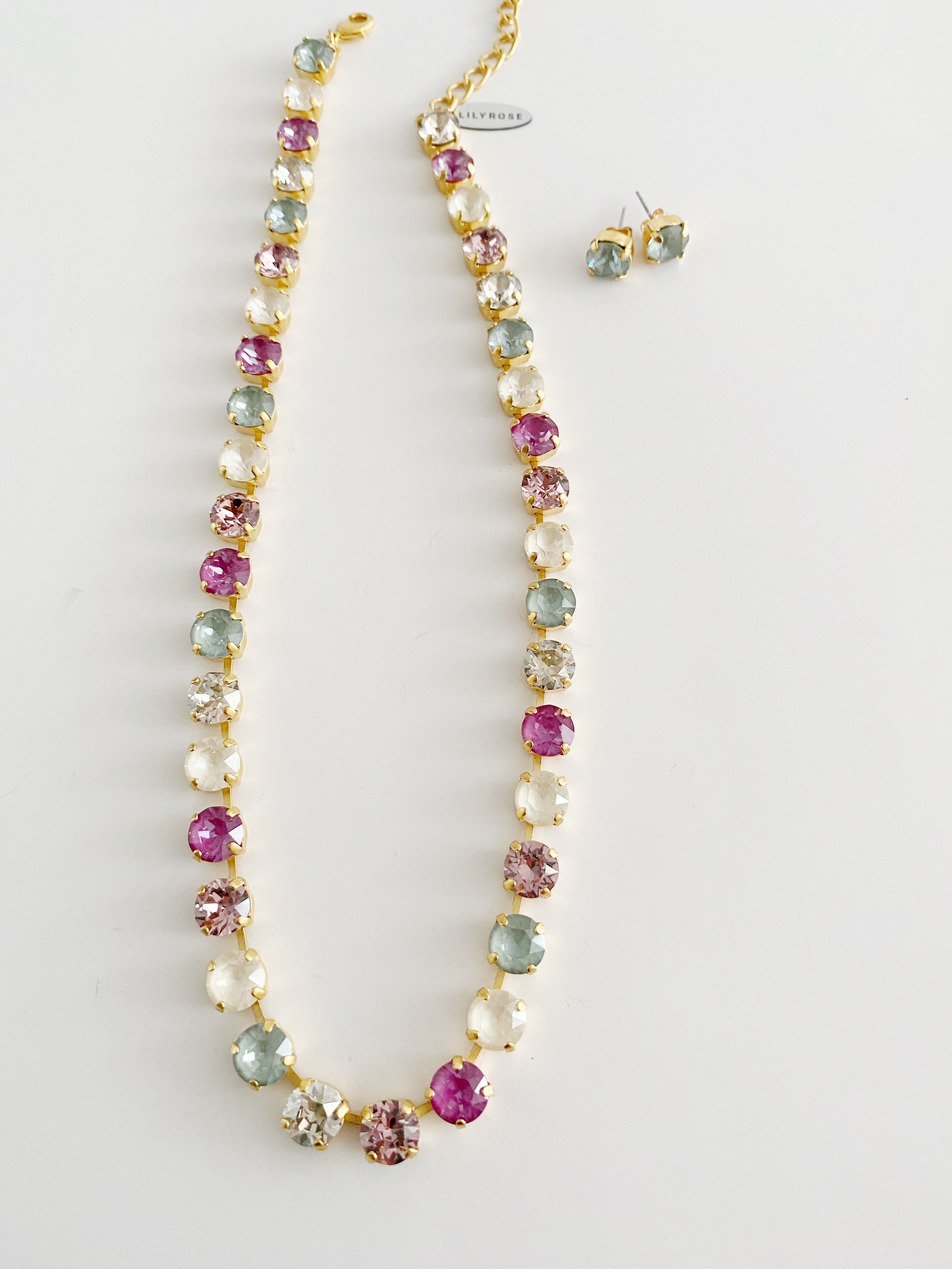 Collier Safira Romance en automne ✨+ boucles d'oreilles assorties