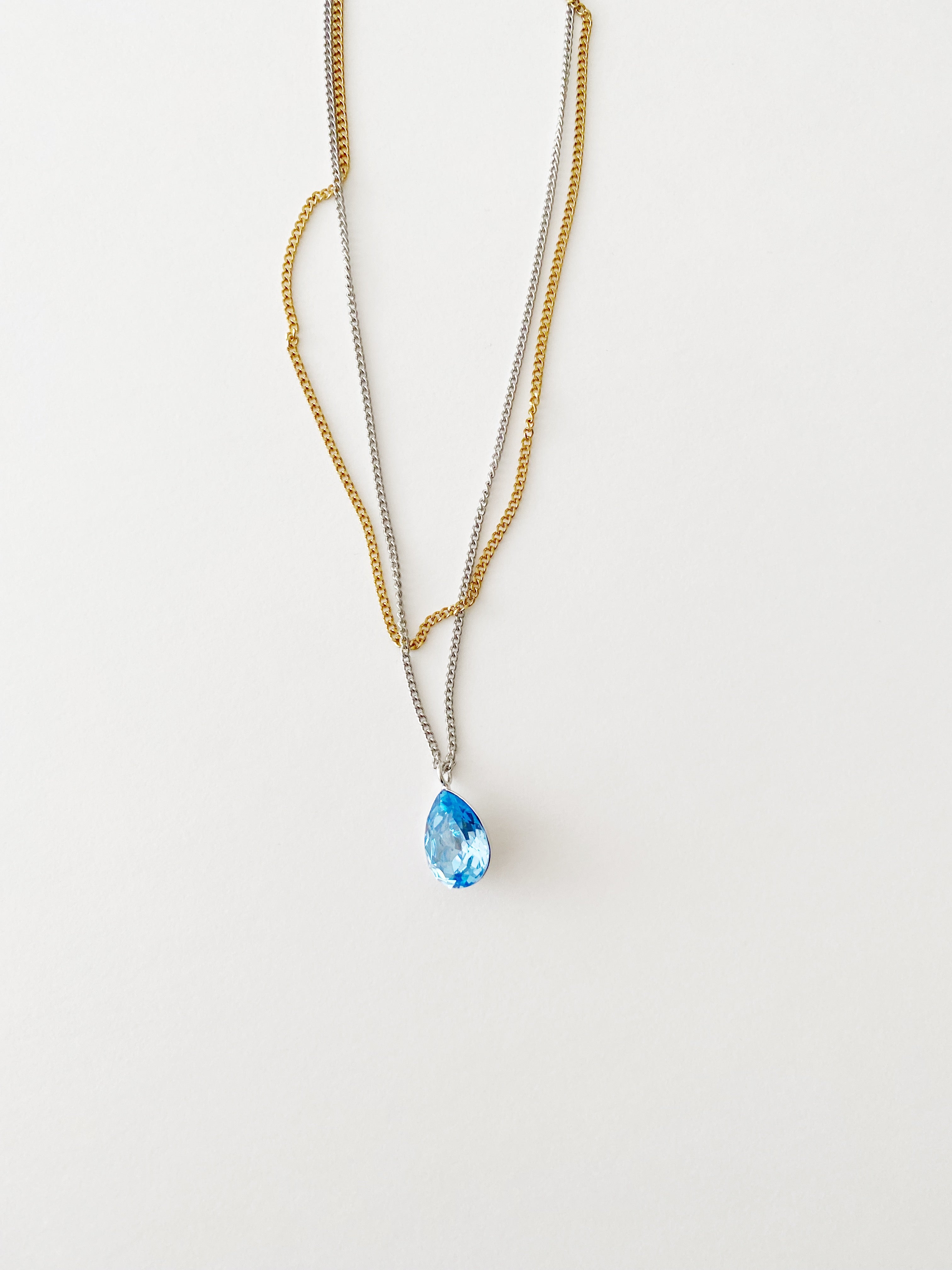 Collier Elle \ light saphir💕
