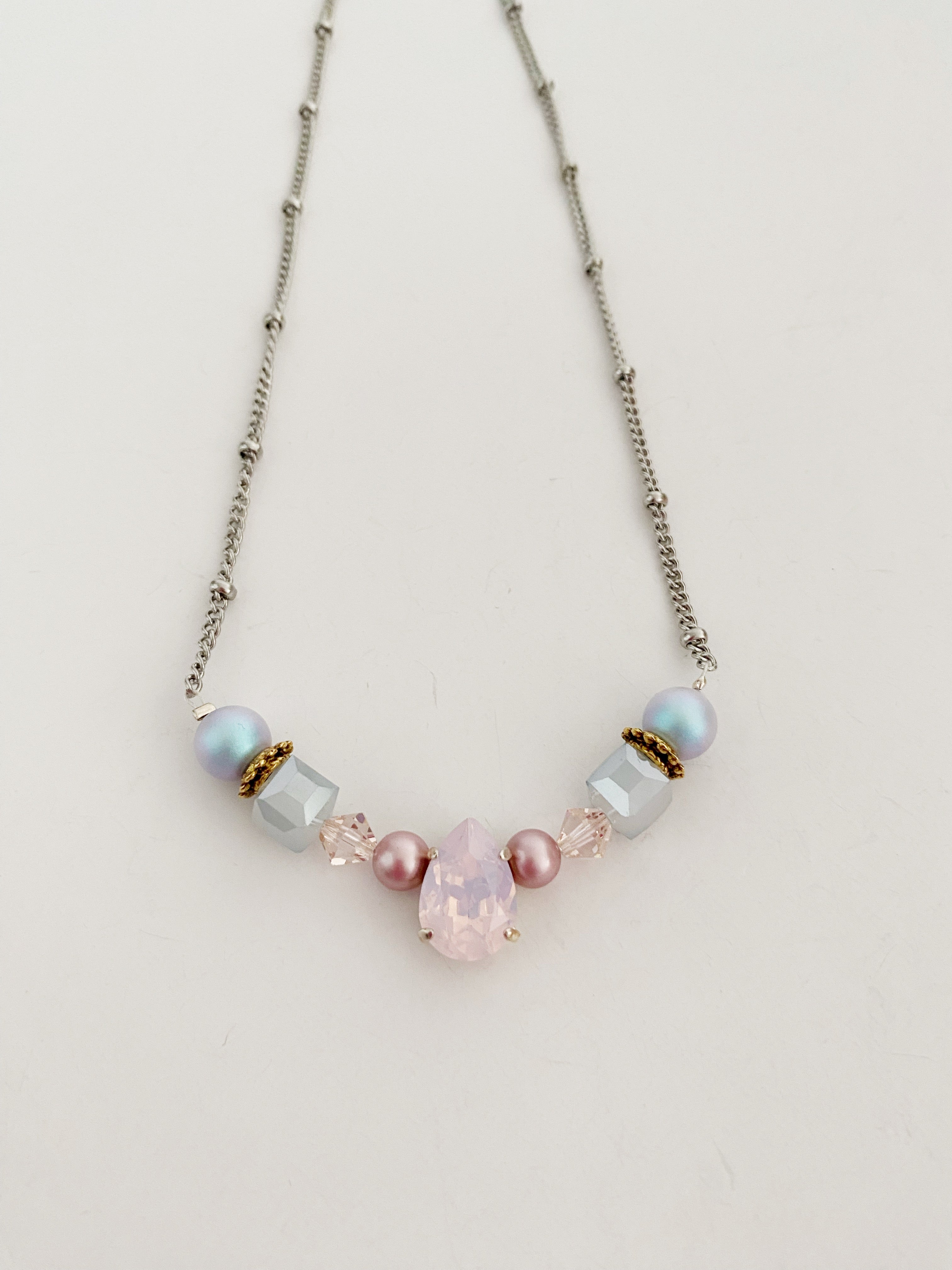 Collier Rox opal rose
