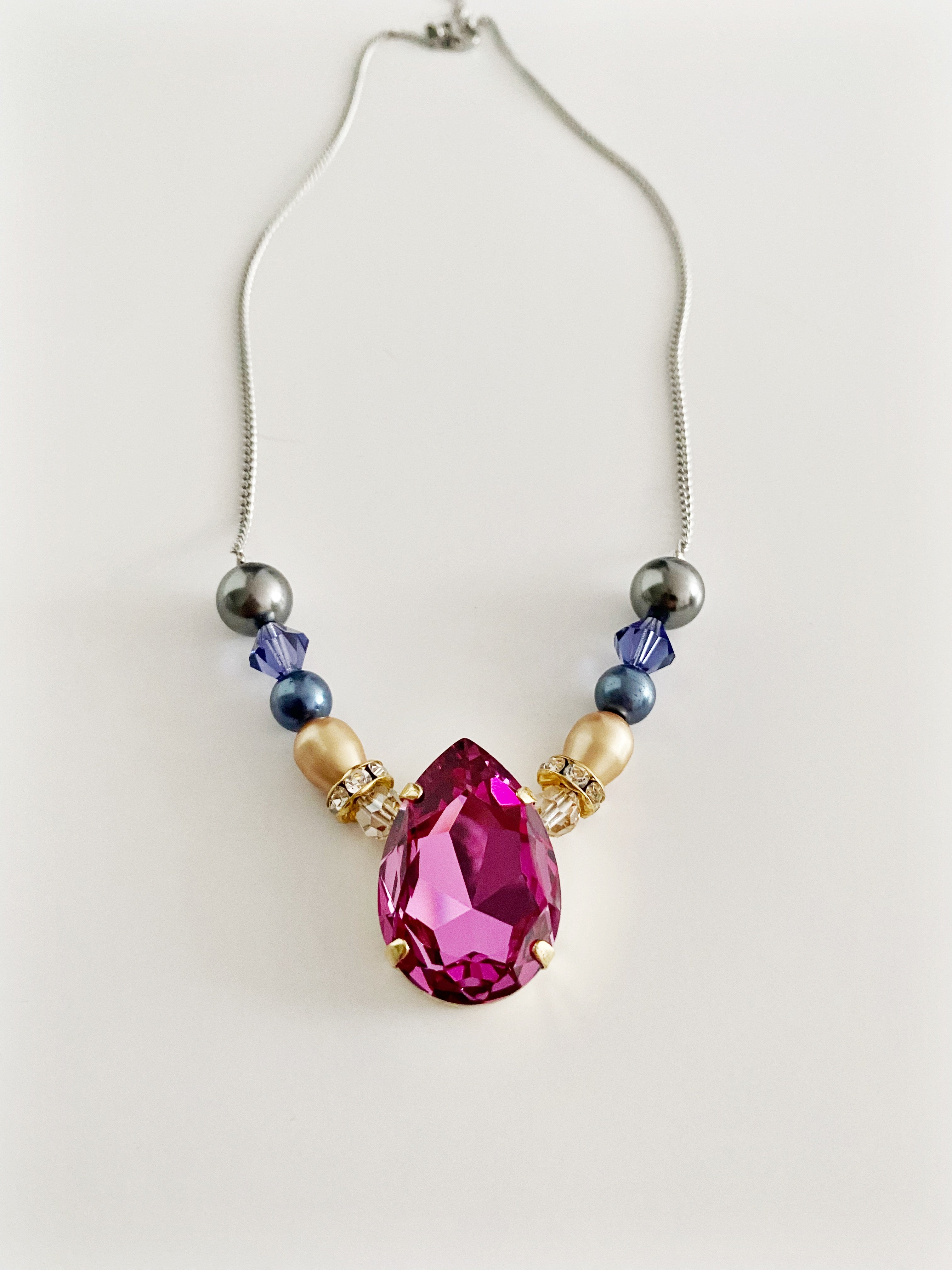 Collier Serena Dark rose