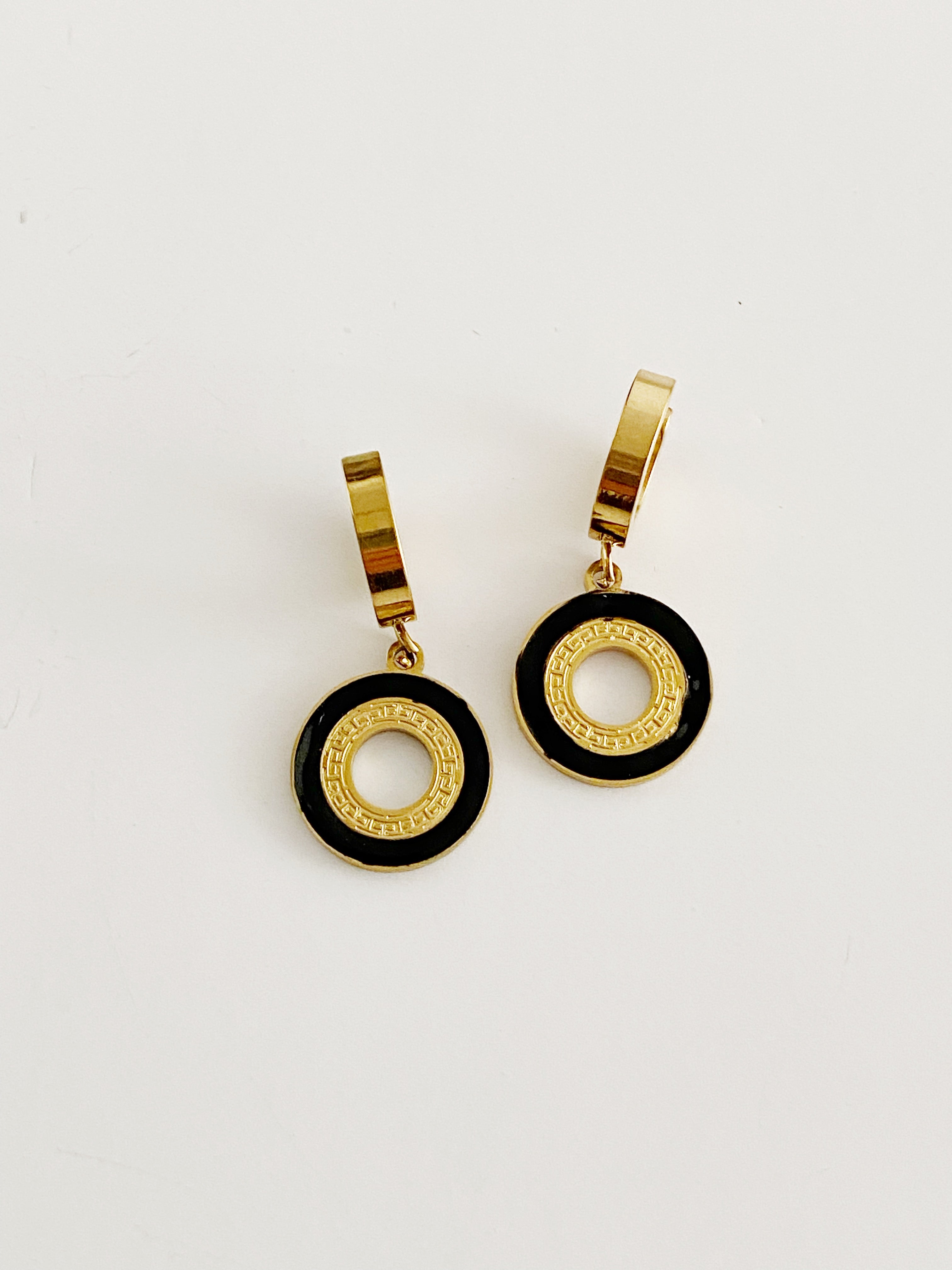 Boucles d'oreilles Caya Black \ prix spécial 🖤