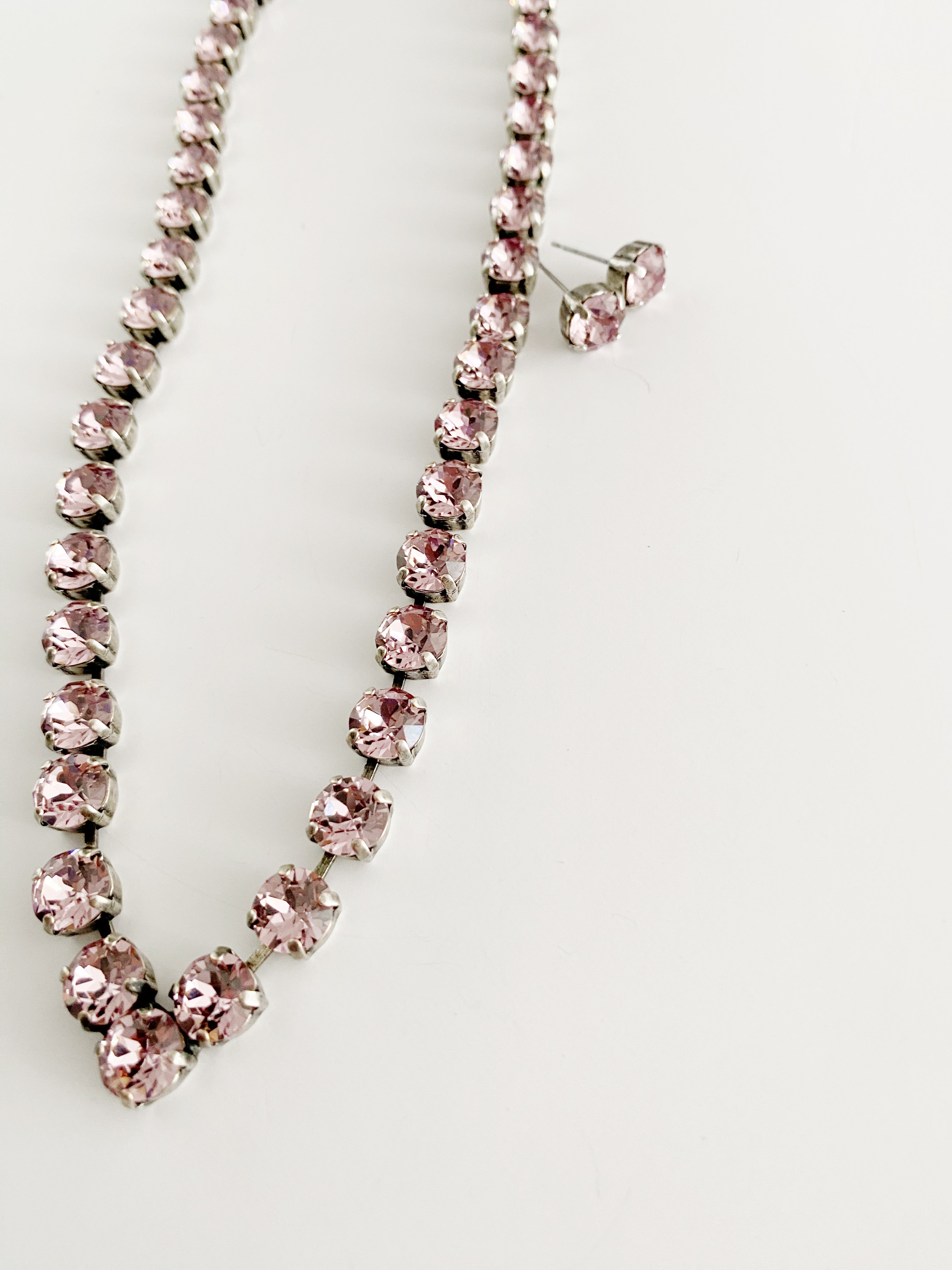 Collier Morganna light amethyst   + boucles d'oreilles cadeau