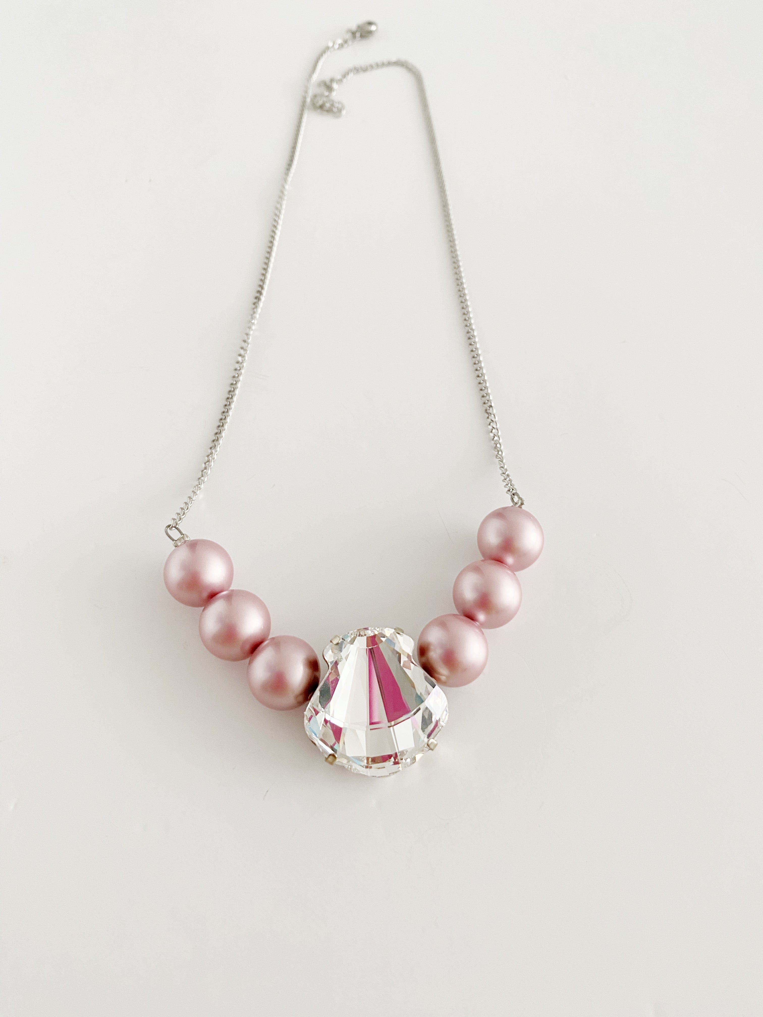 Collier Coralia rose